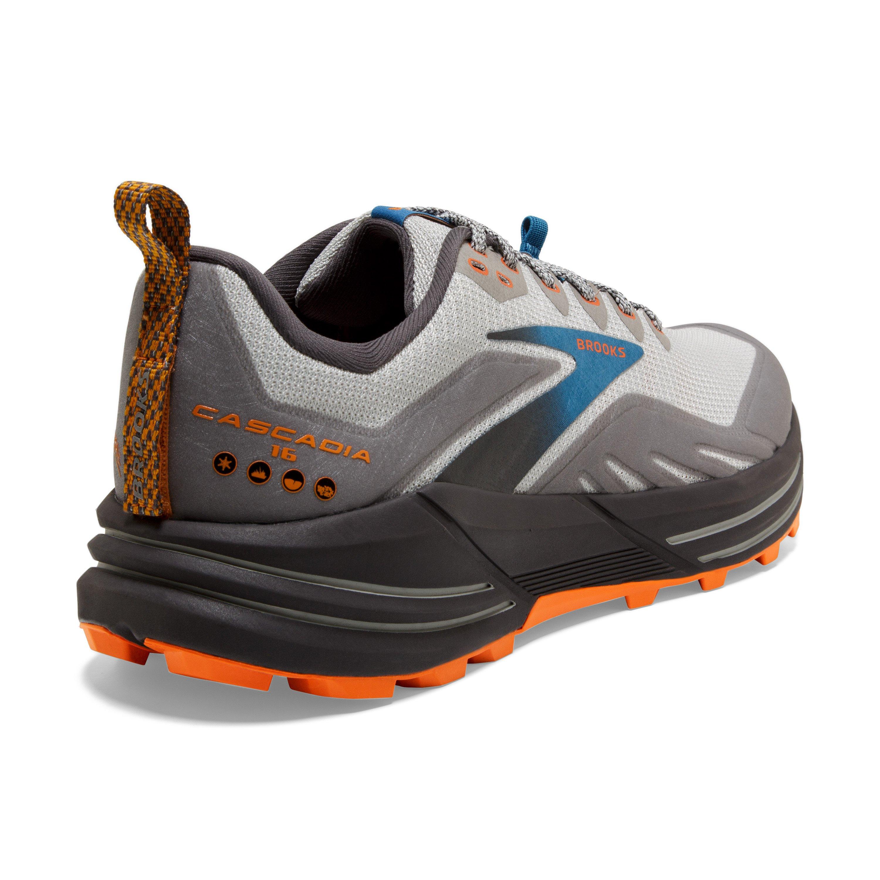 Brooks Cascadia 16 Mens Size 12 Oyster Mushroom Alloy Orange Athletic Shoes Brooks Cascadia 16 Trail Running Shoes Mushroom/Alloy/Orange  main image 2