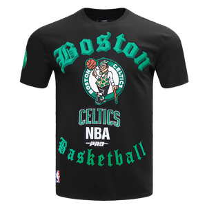 Pro Standard Men's NBA Boston Celtics Old English Tee -Black