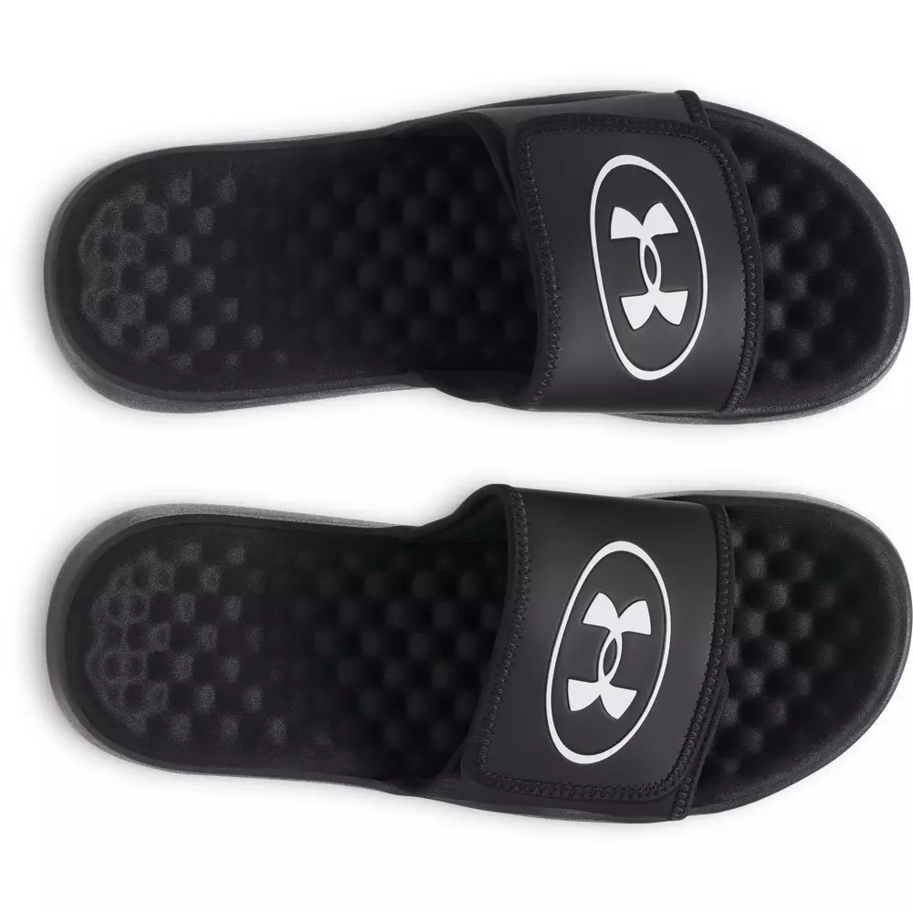 Under Armour Ignite Pro 8 "Black/Galaxy Black/White" Men's Slide - BLACK/BLACK/WHITE