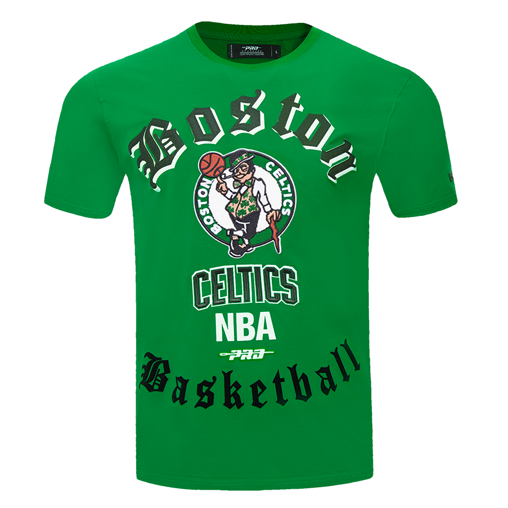 Pro Standard Men's NBA Boston Celtics Old English Tee - Green - GREEN Thumbnail View 1