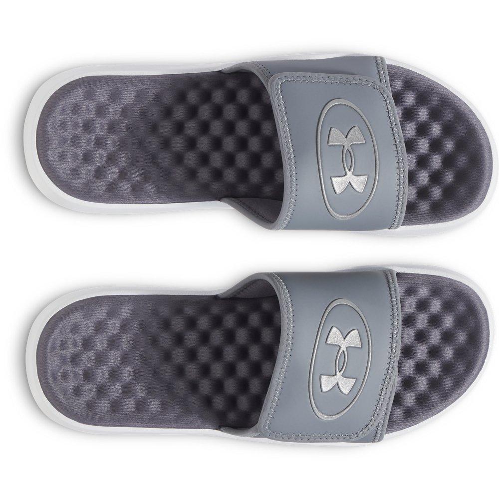 Under Armour Ignite Pro 8 "Titan Grey/Distant Grey/Castlerock" Men's Slide - GREY/GREY/CASTLEROCK Thumbnail View 4
