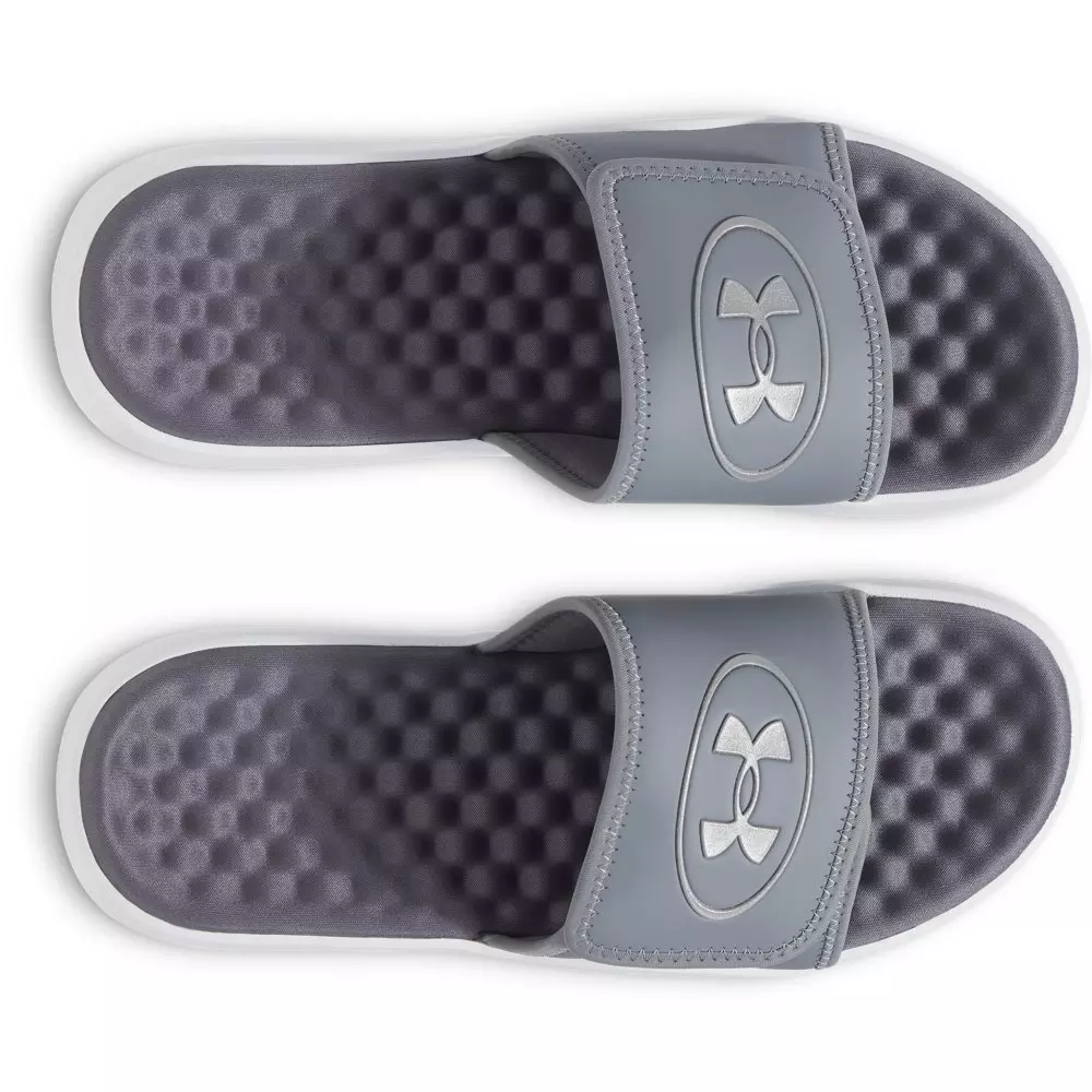 Under Armour Ignite Pro 8 "Titan Grey/Distant Grey/Castlerock" Men's Slide - GREY/GREY/CASTLEROCK