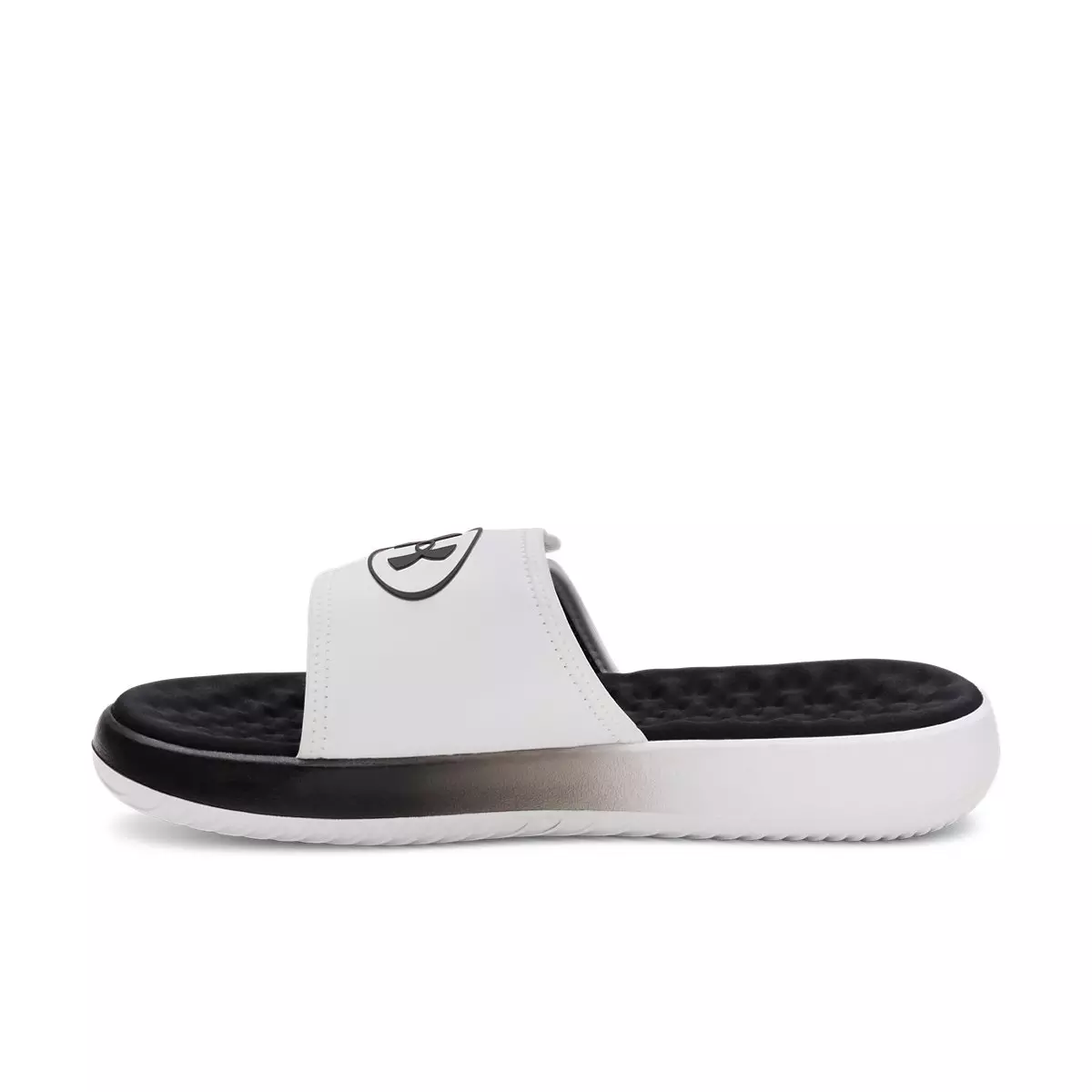 Under Armour Ignite Pro 8 "White/Black/White" Men's Slide - WHITE/BLACK/WHITE