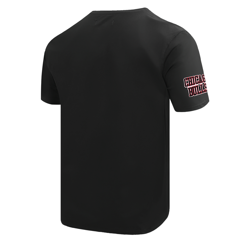 Pro Standard Men's NBA Chicago Bulls Old English Tee -Black - BLACK Thumbnail View 4