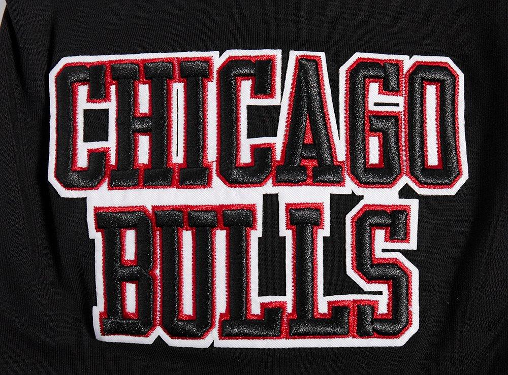 Pro Standard Men's NBA Chicago Bulls Old English Tee -Black - BLACK Thumbnail View 6