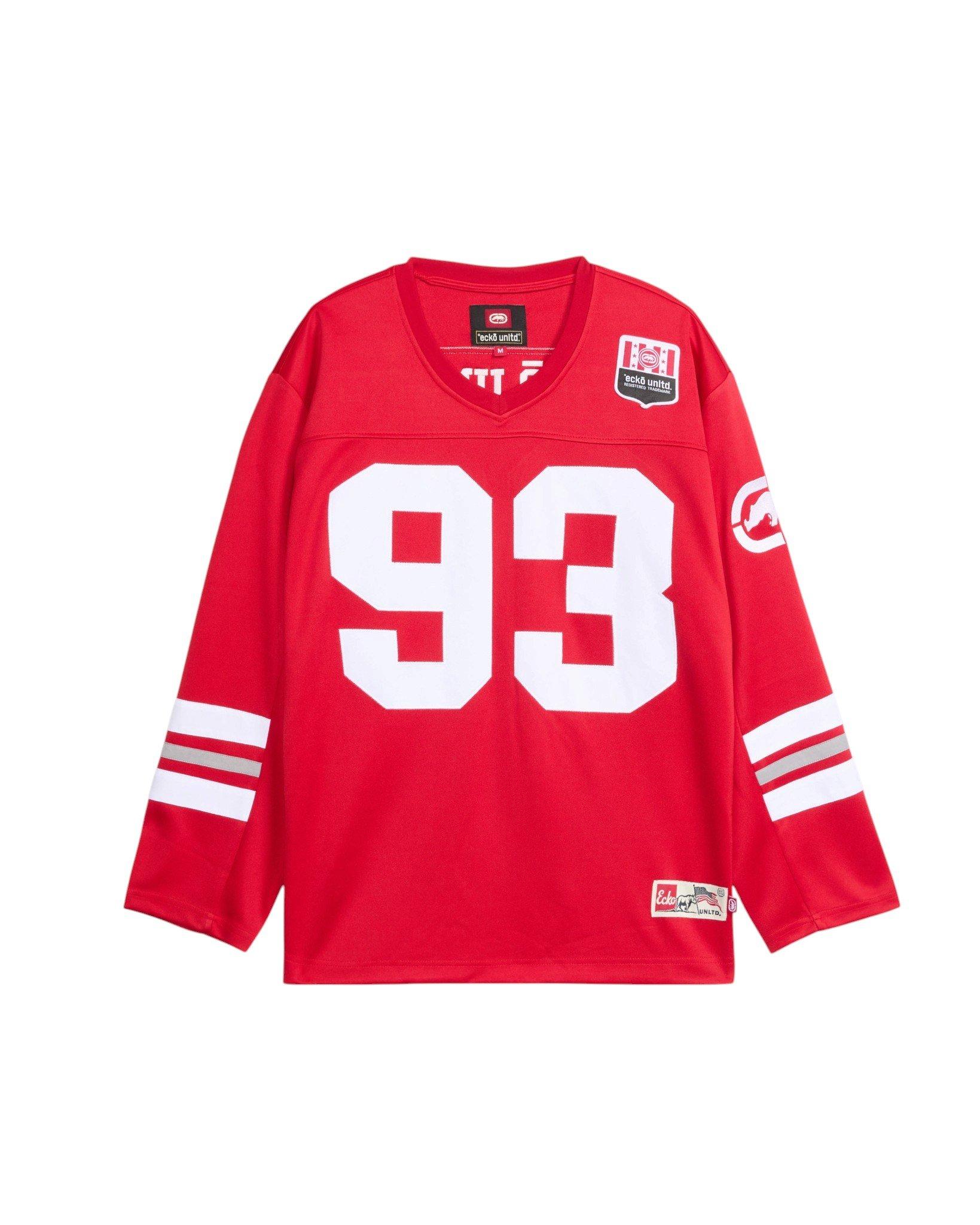 ecko unltd. Men's Run It Back Long Sleeve Jersey - Red - RED