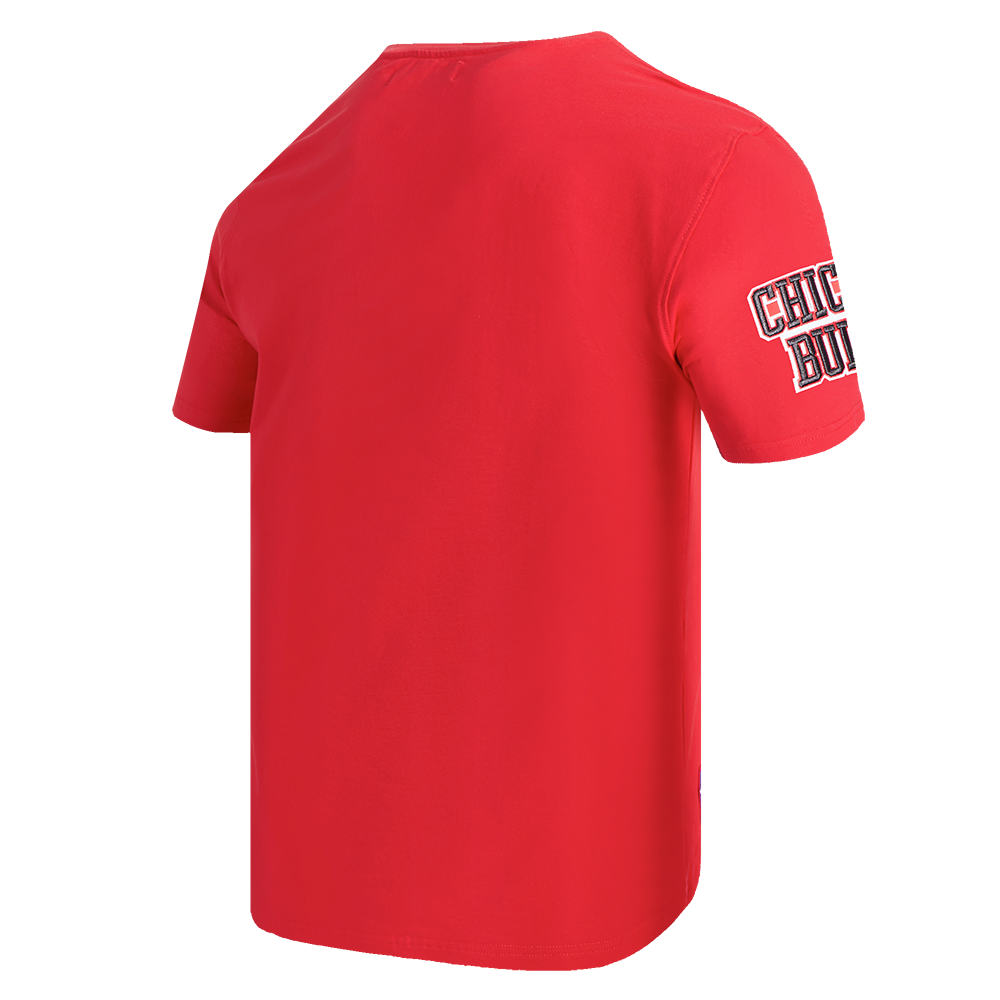 Pro Standard Men's NBA Chicago Bulls Old English Tee - Red - RED Thumbnail View 4