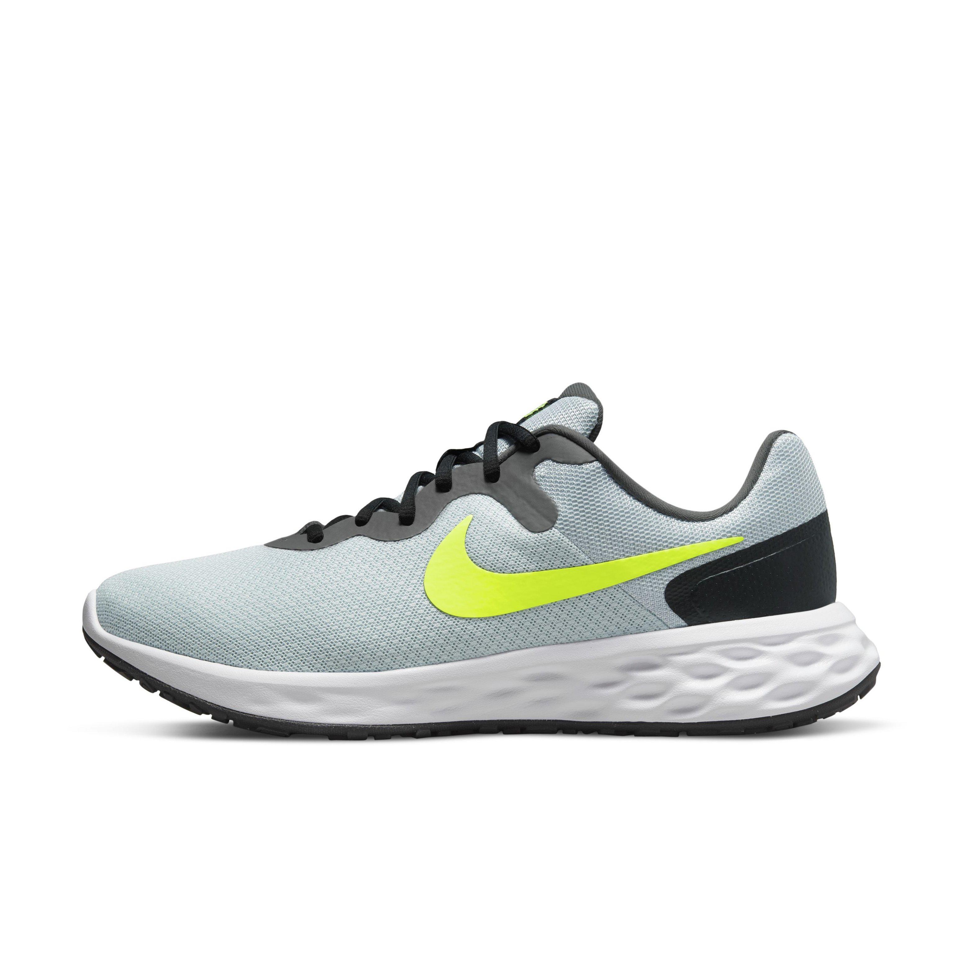 Nike Revolution 6 Next Nature "Pure Platinum/Volt/White/Black" Men's Running Shoe - GREY Thumbnail View 2
