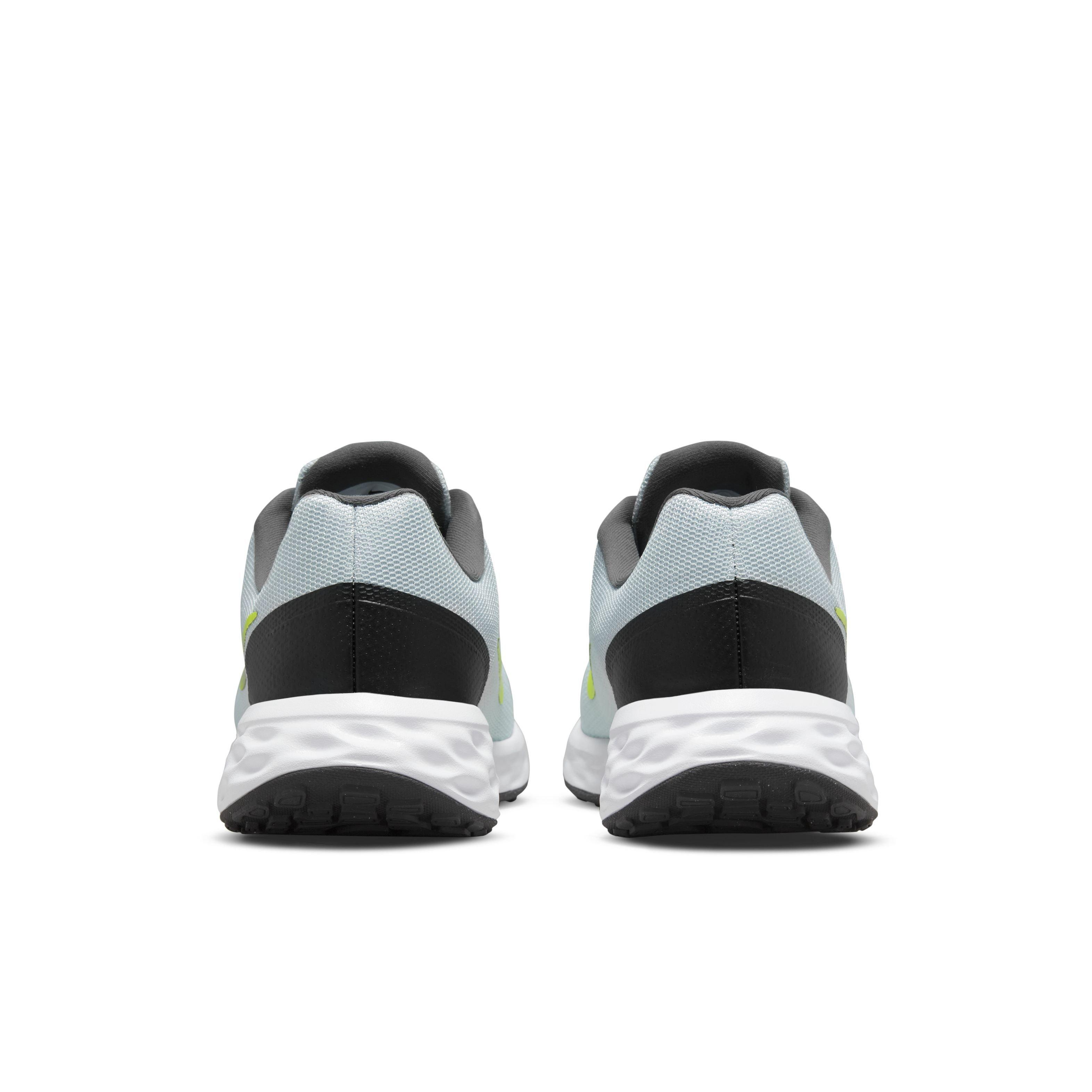 Nike Revolution 6 Next Nature "Pure Platinum/Volt/White/Black" Men's Running Shoe - GREY Thumbnail View 5
