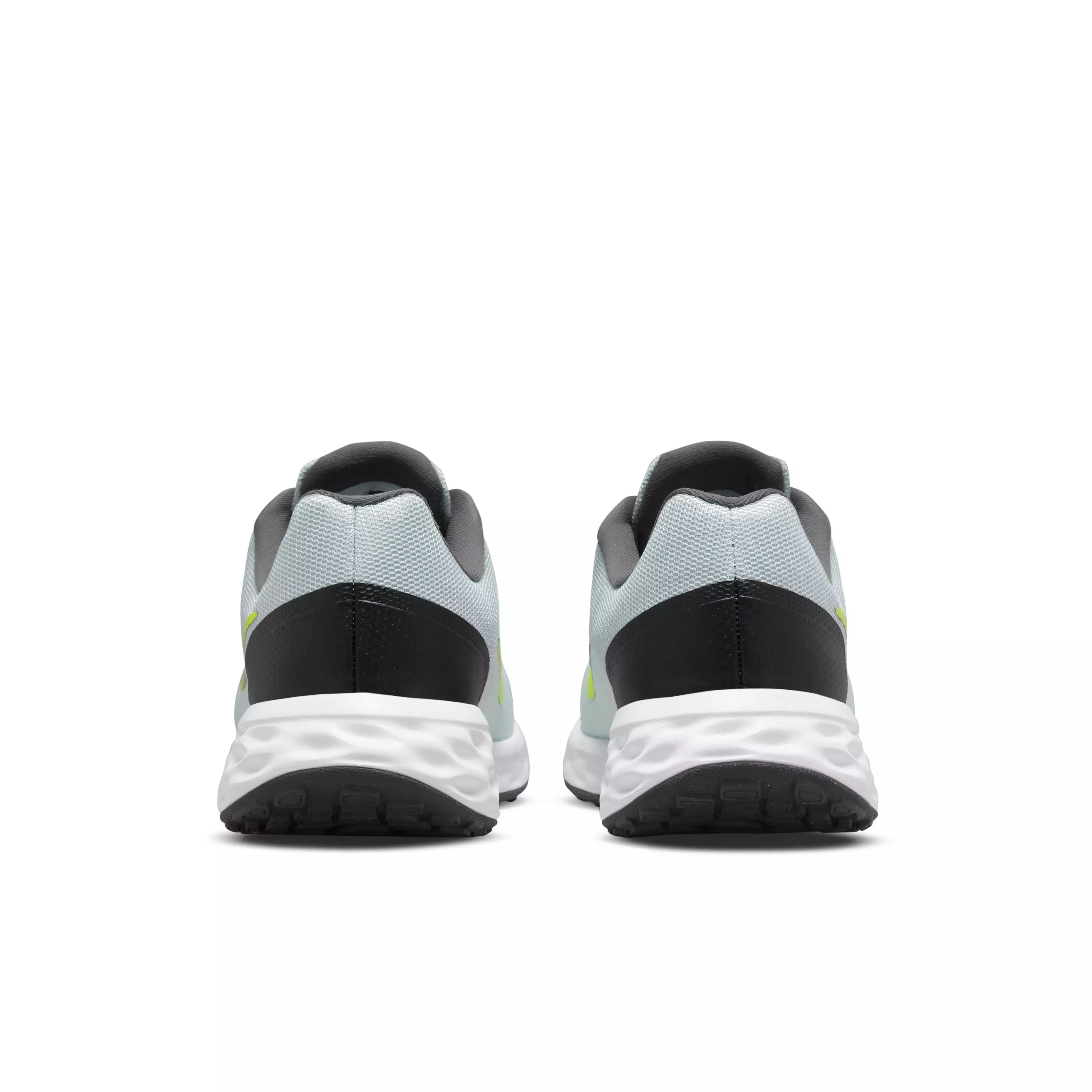 Nike Revolution 6 Next Nature "Pure Platinum/Volt/White/Black" Men's Running Shoe - GREY