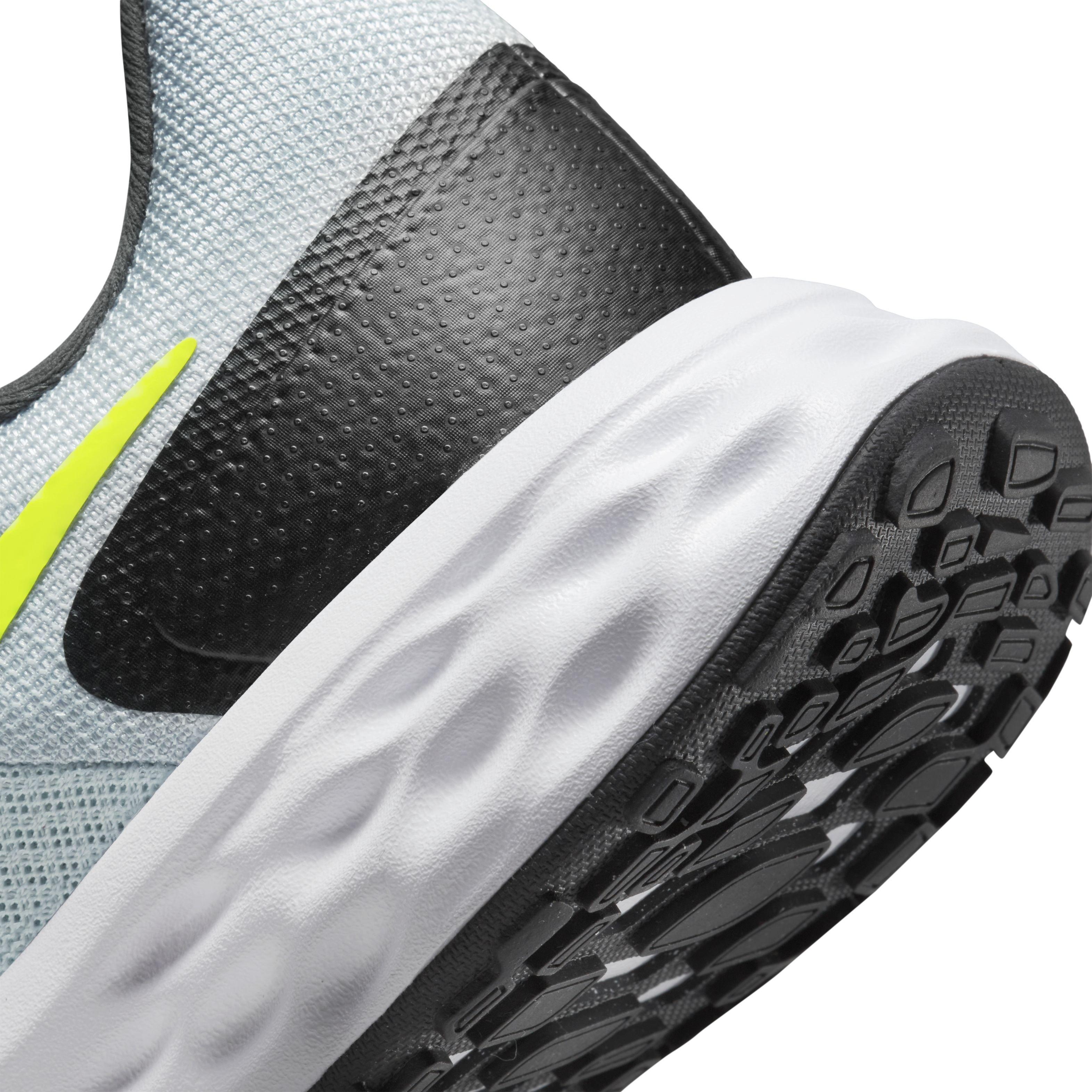 Nike Revolution 6 Next Nature "Pure Platinum/Volt/White/Black" Men's Running Shoe - GREY Thumbnail View 8
