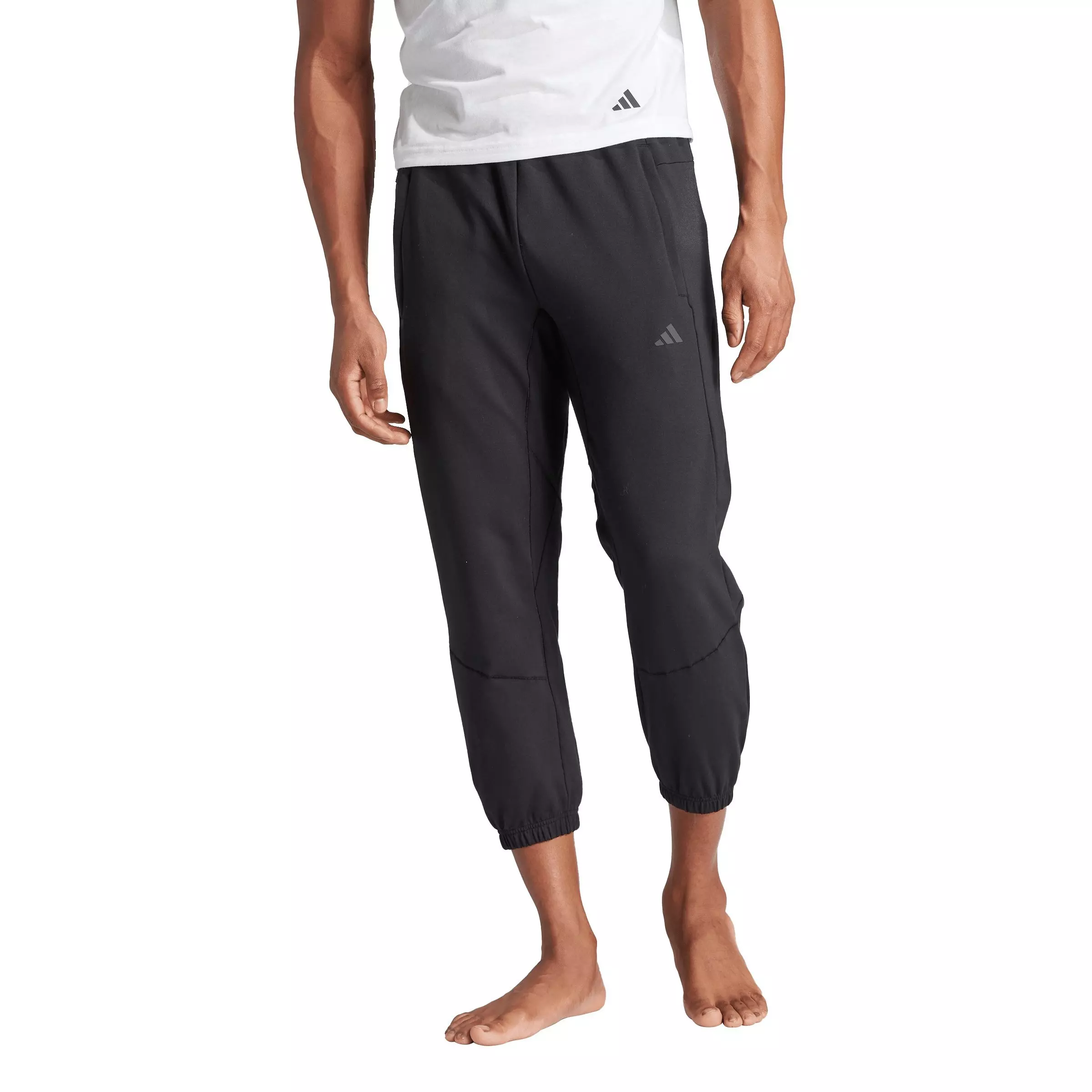 adidas Men's Designed for Training Yoga Training 7/8 Pants - Black - BLACK