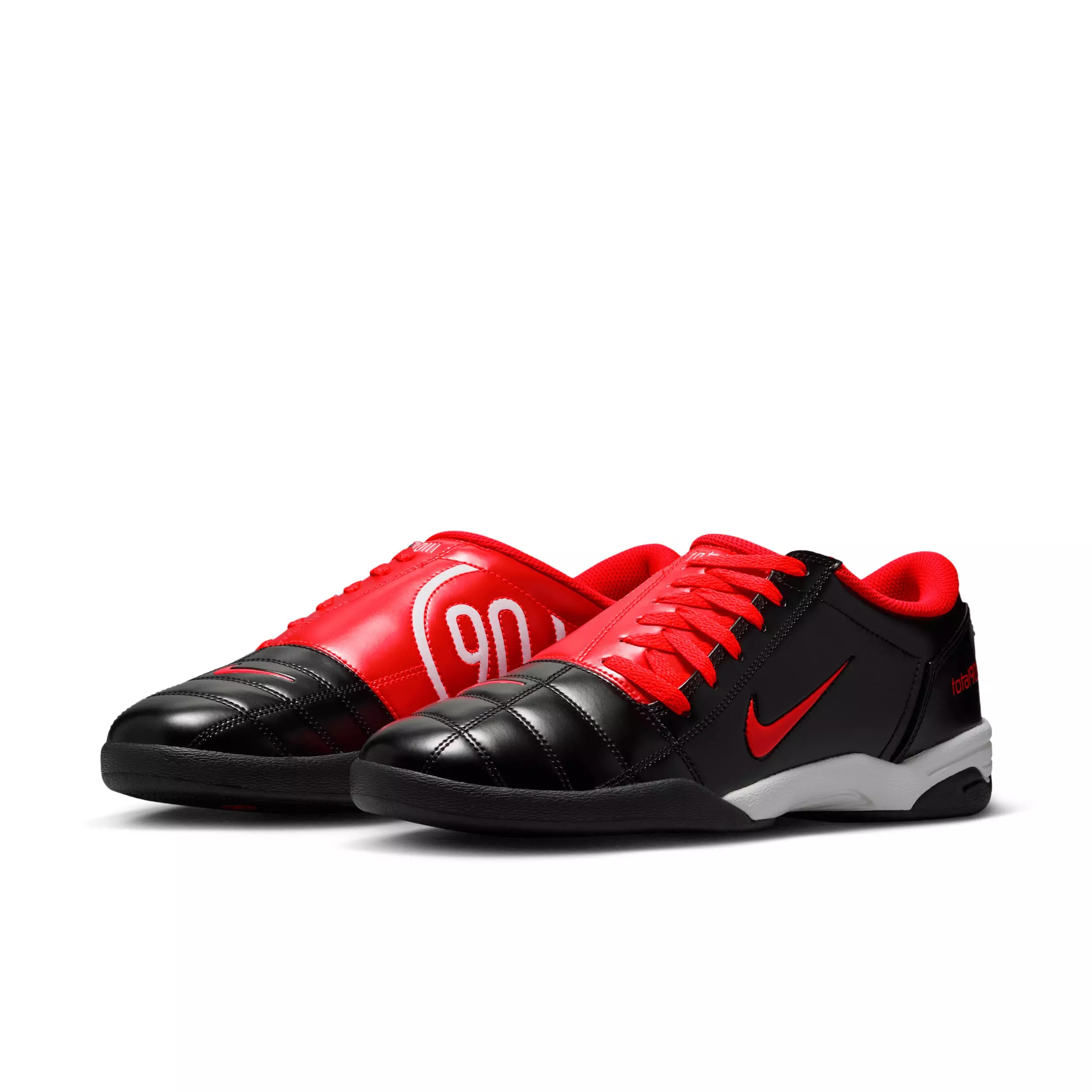 Nike Total 90 "Black/White/Black/Bright Crimson" Men's Shoe - BLACK/WHITE/BLACK/CRIMSON