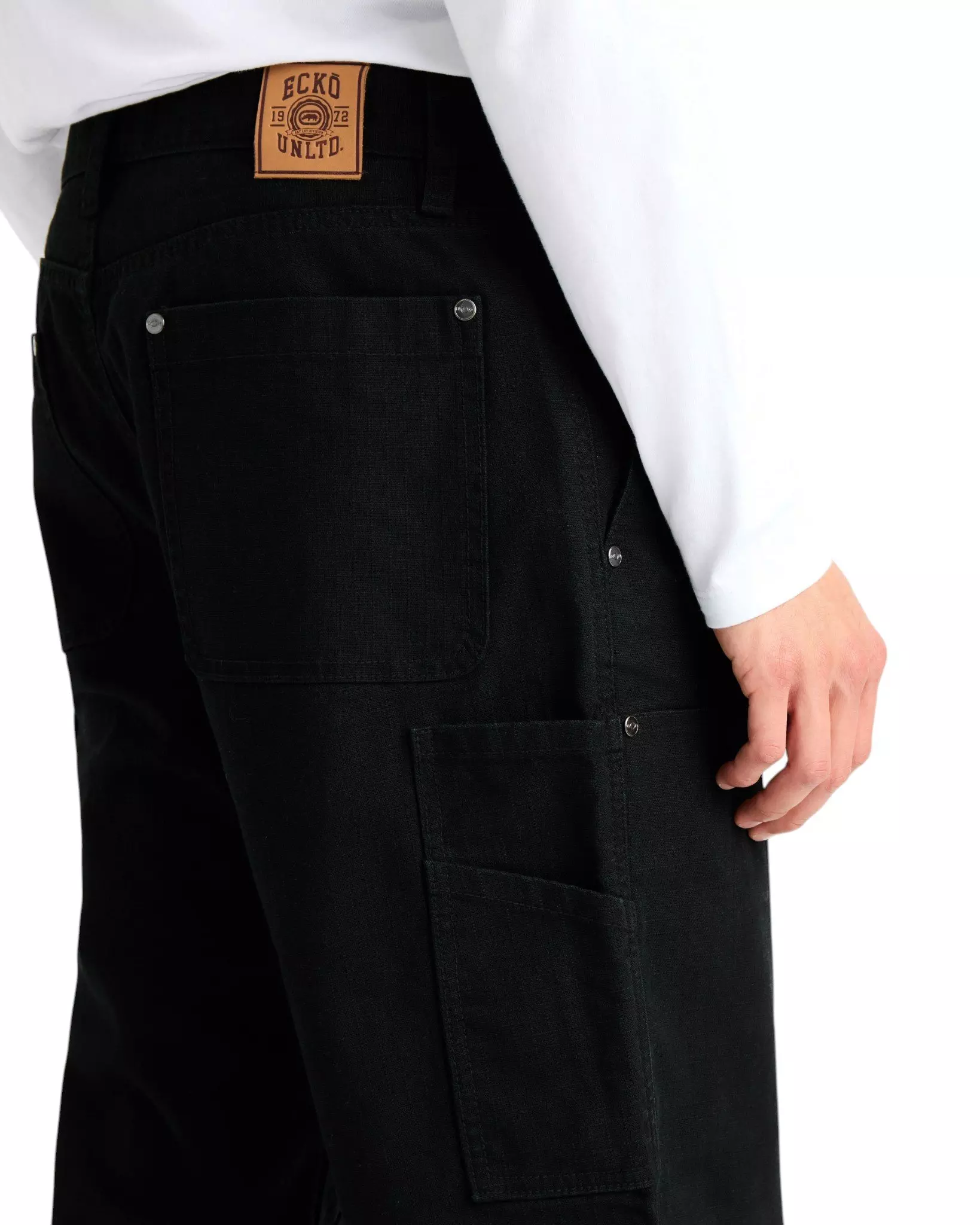 ecko unltd. Men's Combed Ripstop Pants - Black - BLACK