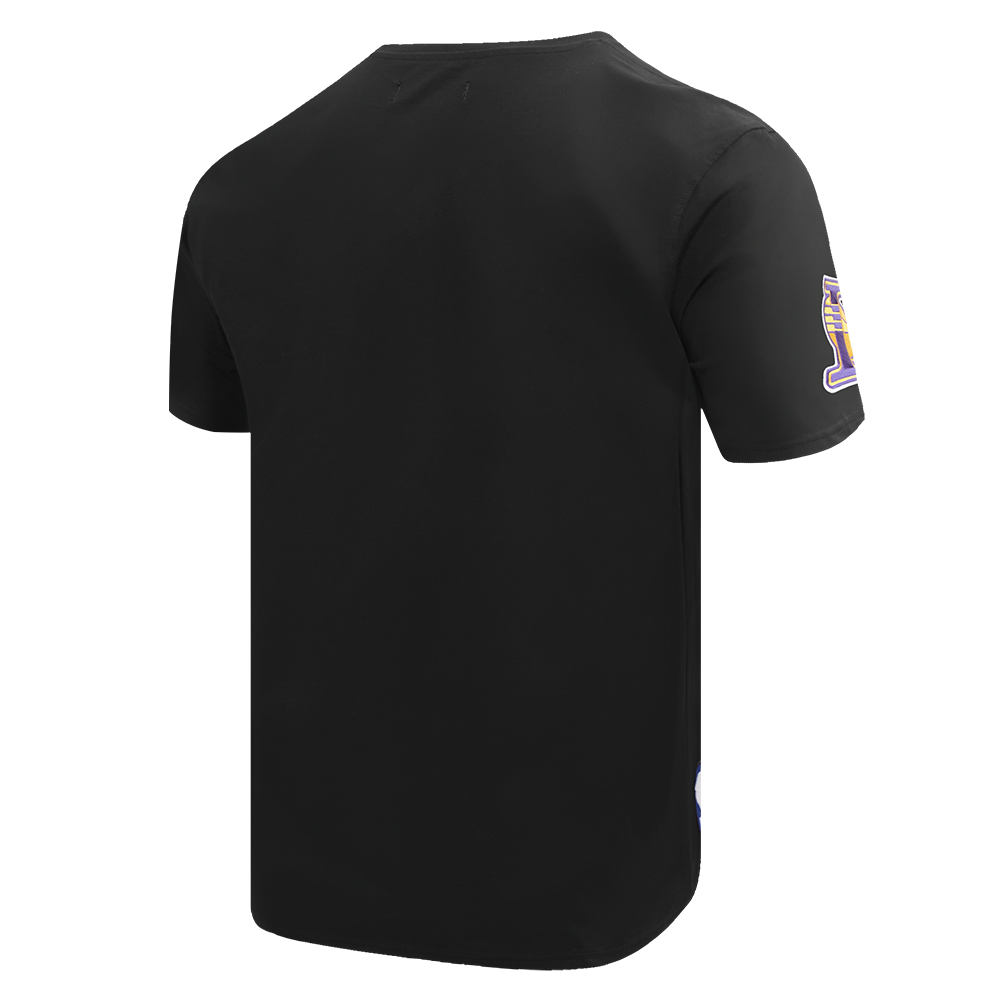 Pro Standard Men's NBA Los Angeles Lakers Old English Tee -Black - BLACK Thumbnail View 4