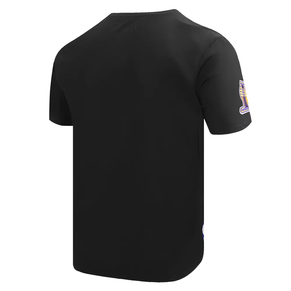 Pro Standard Men's NBA Los Angeles Lakers Old English Tee -Black - BLACK