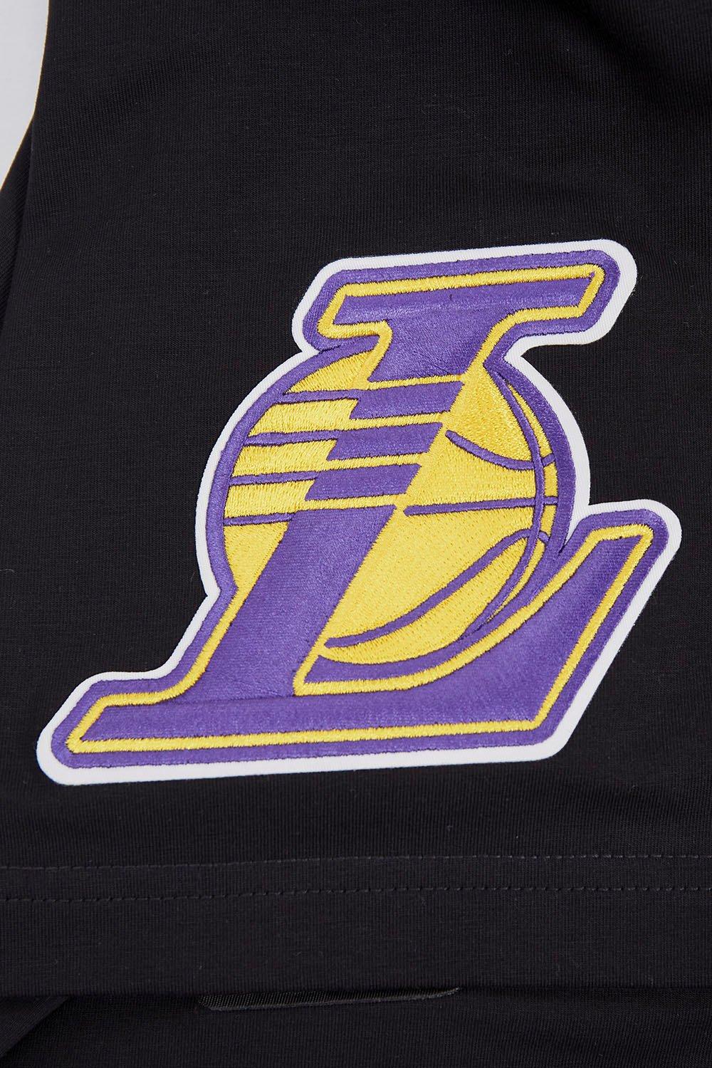 Pro Standard Men's NBA Los Angeles Lakers Old English Tee - Black - BLACK Thumbnail View 6