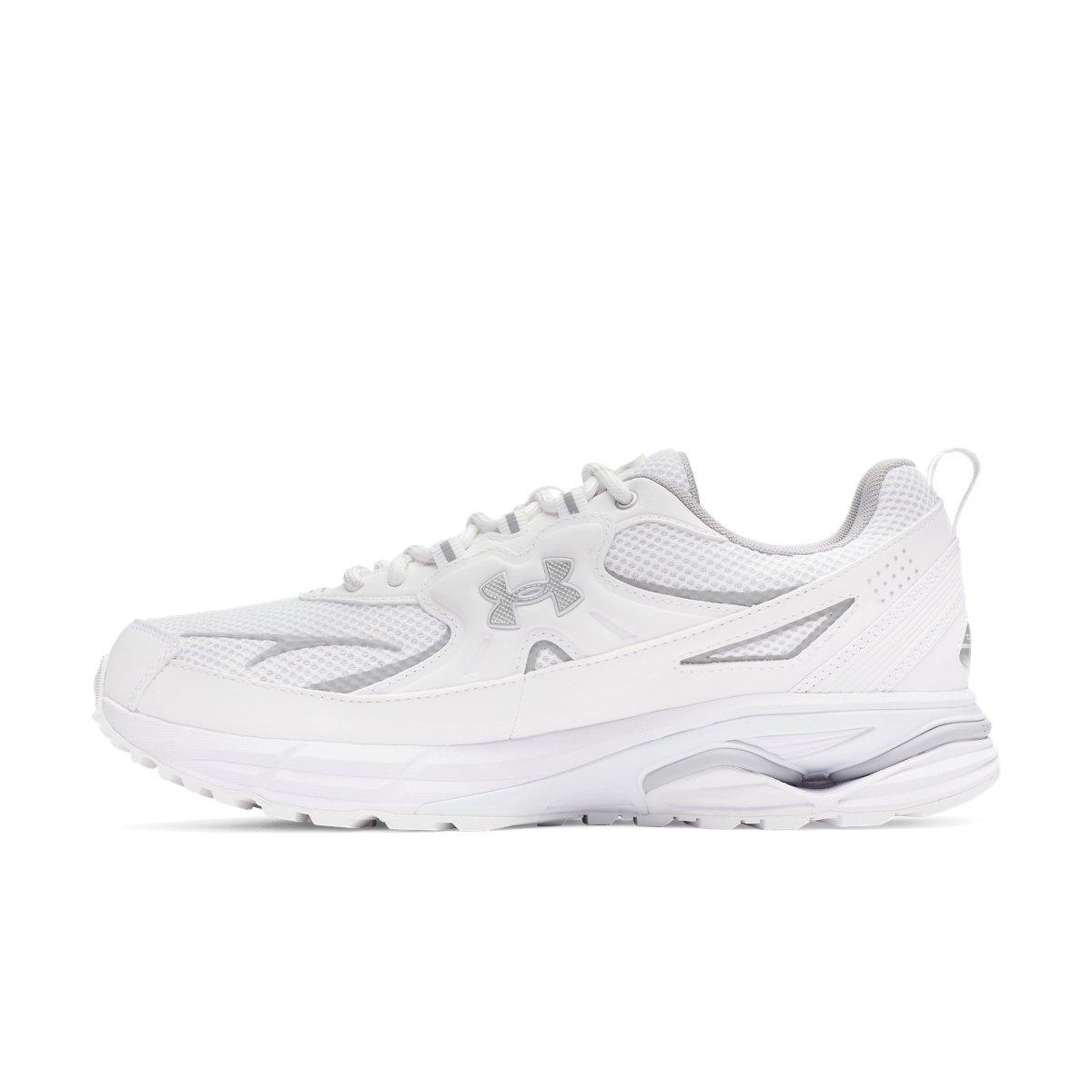 Under Armour Apparition Tech "White/White/Metallic Silver" Unisex Shoe - WHITE/WHITE/SILVER Thumbnail View 2