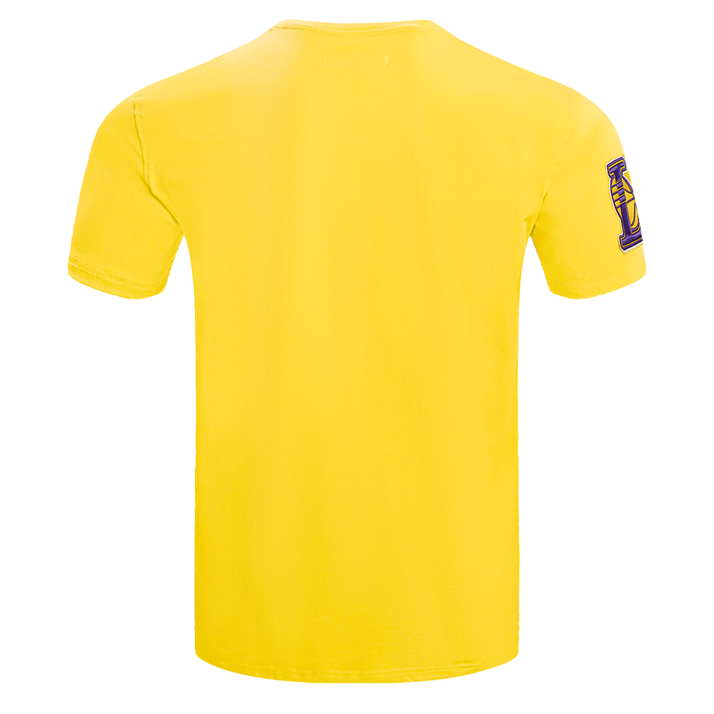 Pro Standard Men's NBA Los Angeles Lakers Old English Tee - Yellow - YELLOW Thumbnail View 2