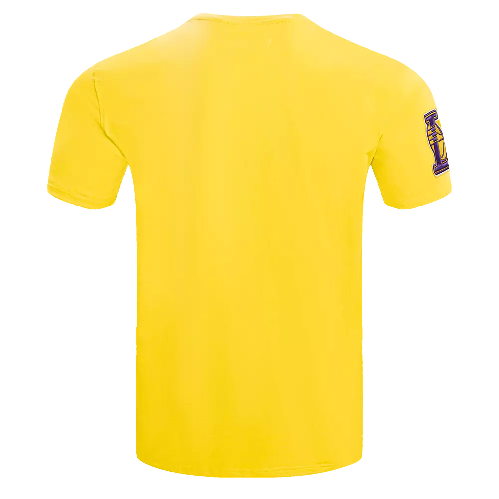 Pro Standard Men's NBA Los Angeles Lakers Old English Tee -Yellow - YELLOW