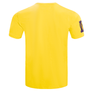 Pro Standard Men's NBA Los Angeles Lakers Old English Tee -Yellow