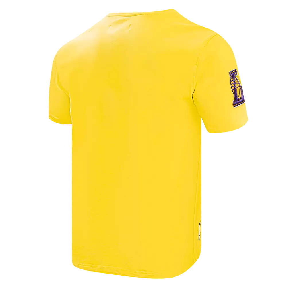 Pro Standard Men's NBA Los Angeles Lakers Old English Tee - Yellow - YELLOW