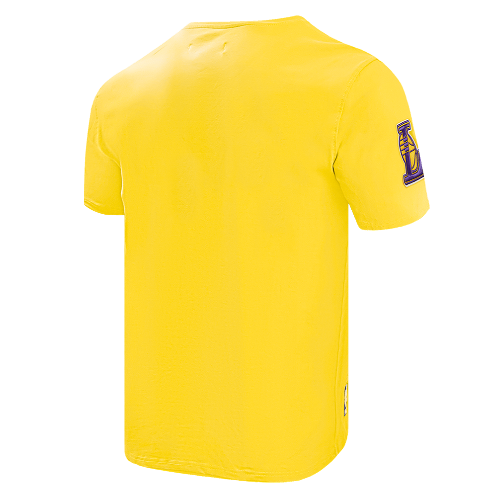Pro Standard Men's NBA Los Angeles Lakers Old English Tee -Yellow - YELLOW Thumbnail View 4