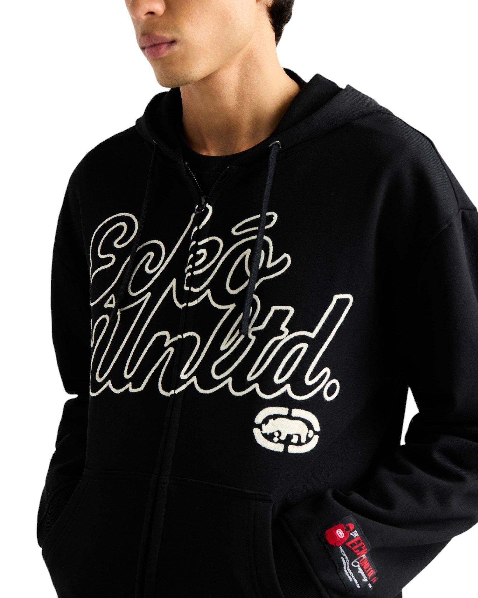 ecko unltd. Men's Linked Up Zip Jacket - Black - BLACK