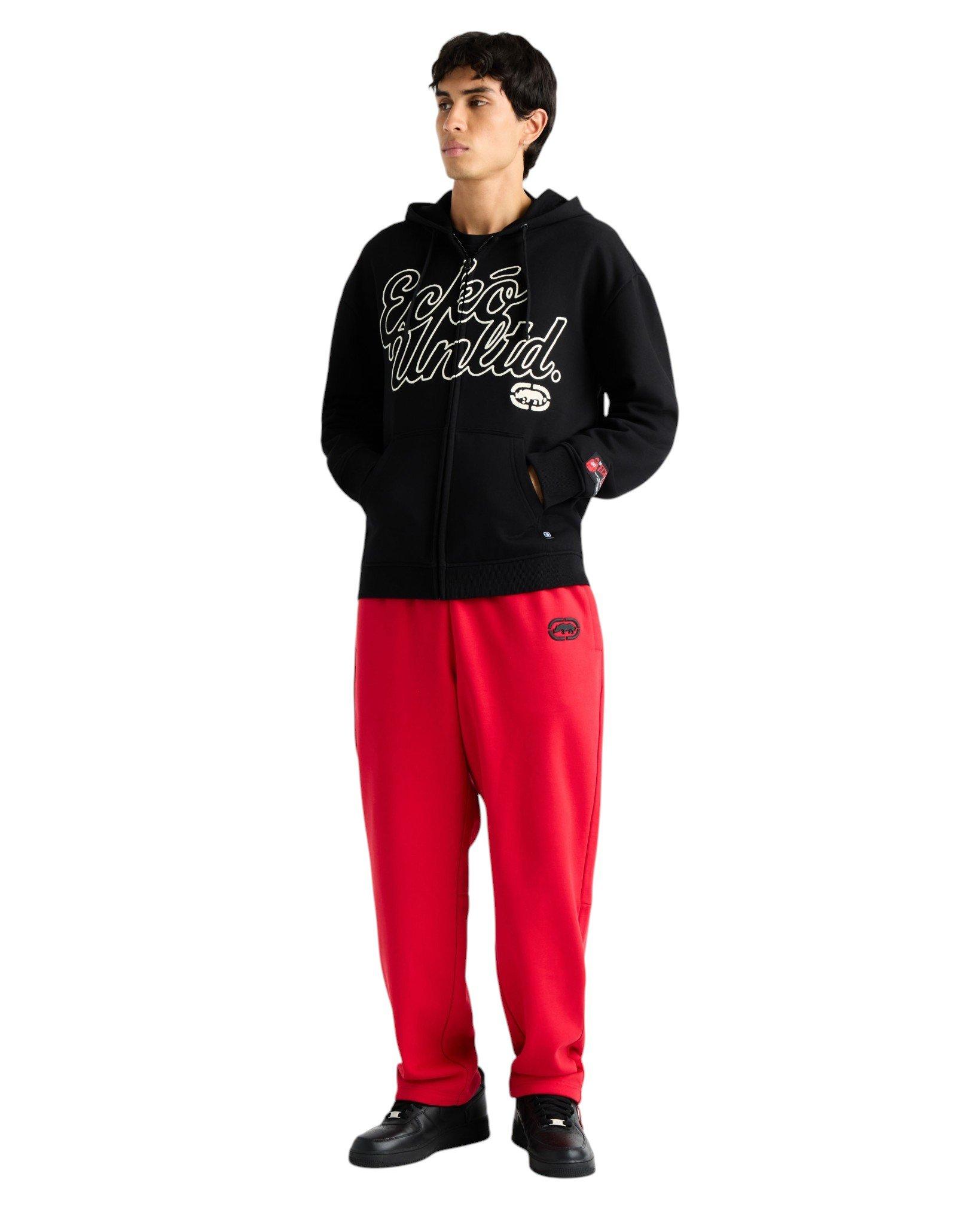 ecko unltd. Men's Linked Up Zip Jacket - Black - BLACK