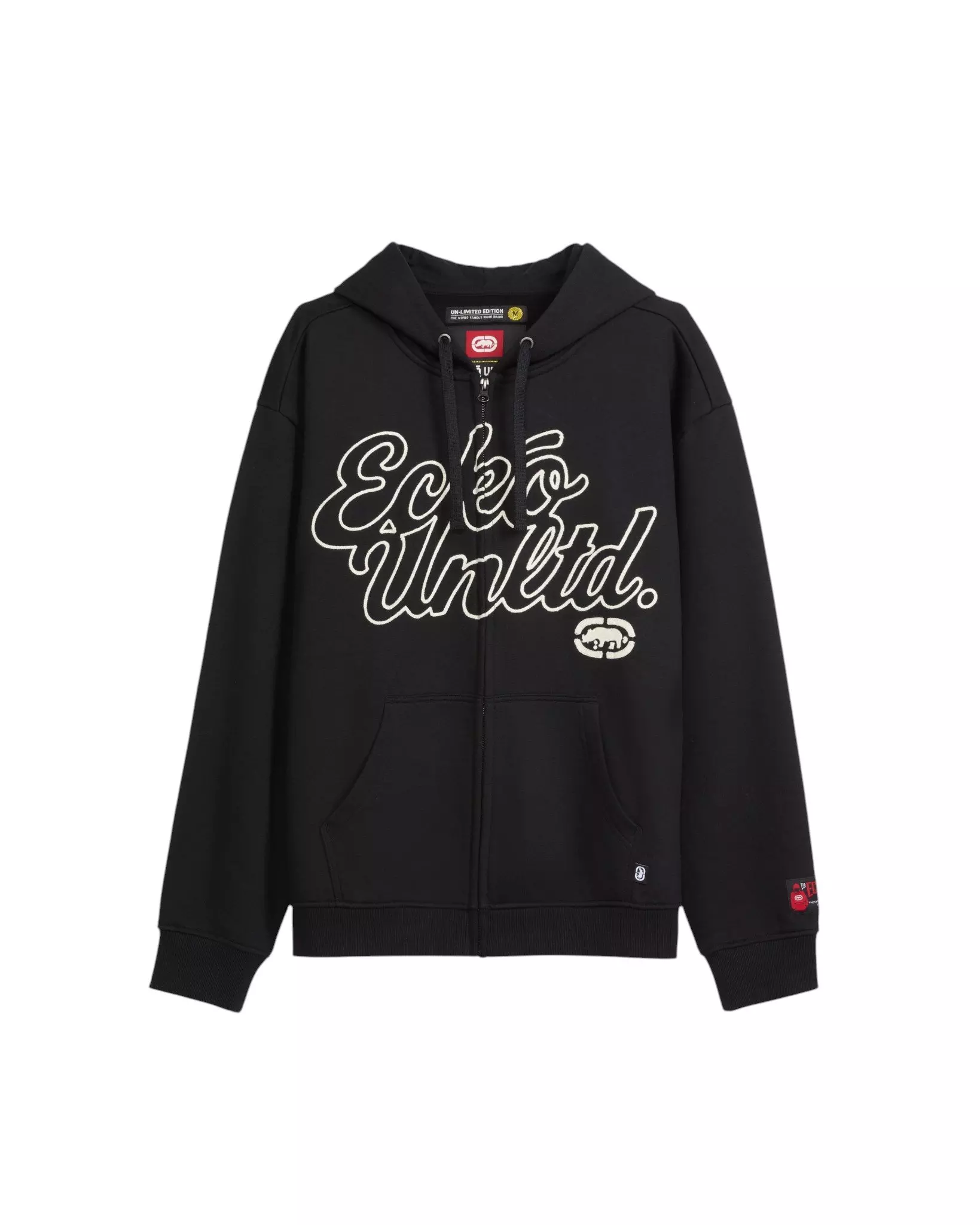 ecko unltd. Men's Linked Up Zip Jacket - Black - BLACK