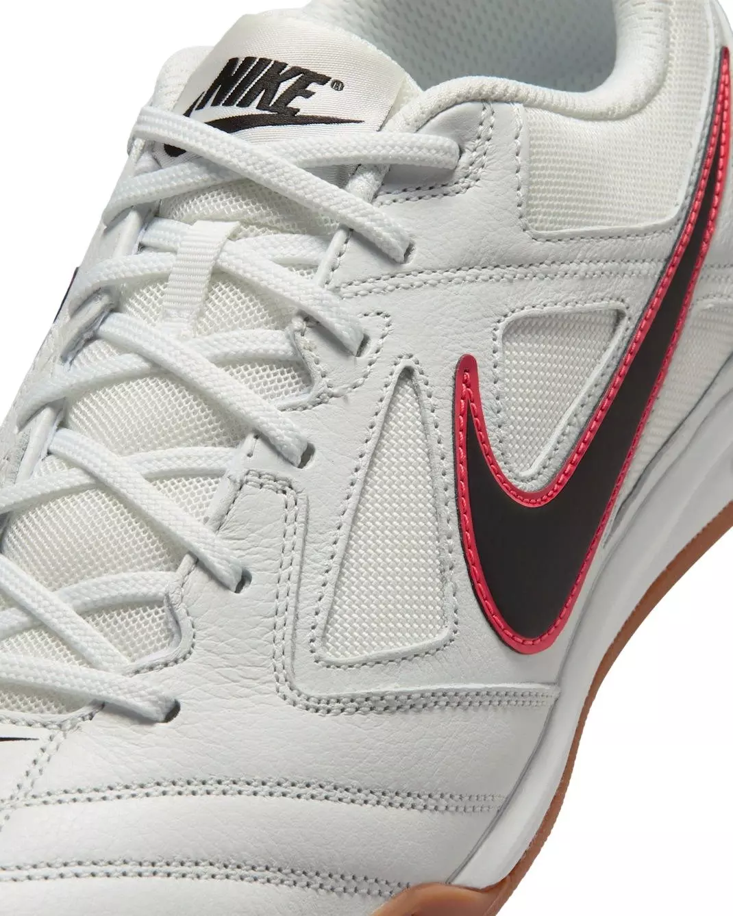 Nike Gato "Summit White/Bright Crimson/Gum Medium Brown/Black" Men's Shoe - WHITE/CRIMSON/MD BROWN/BLACK