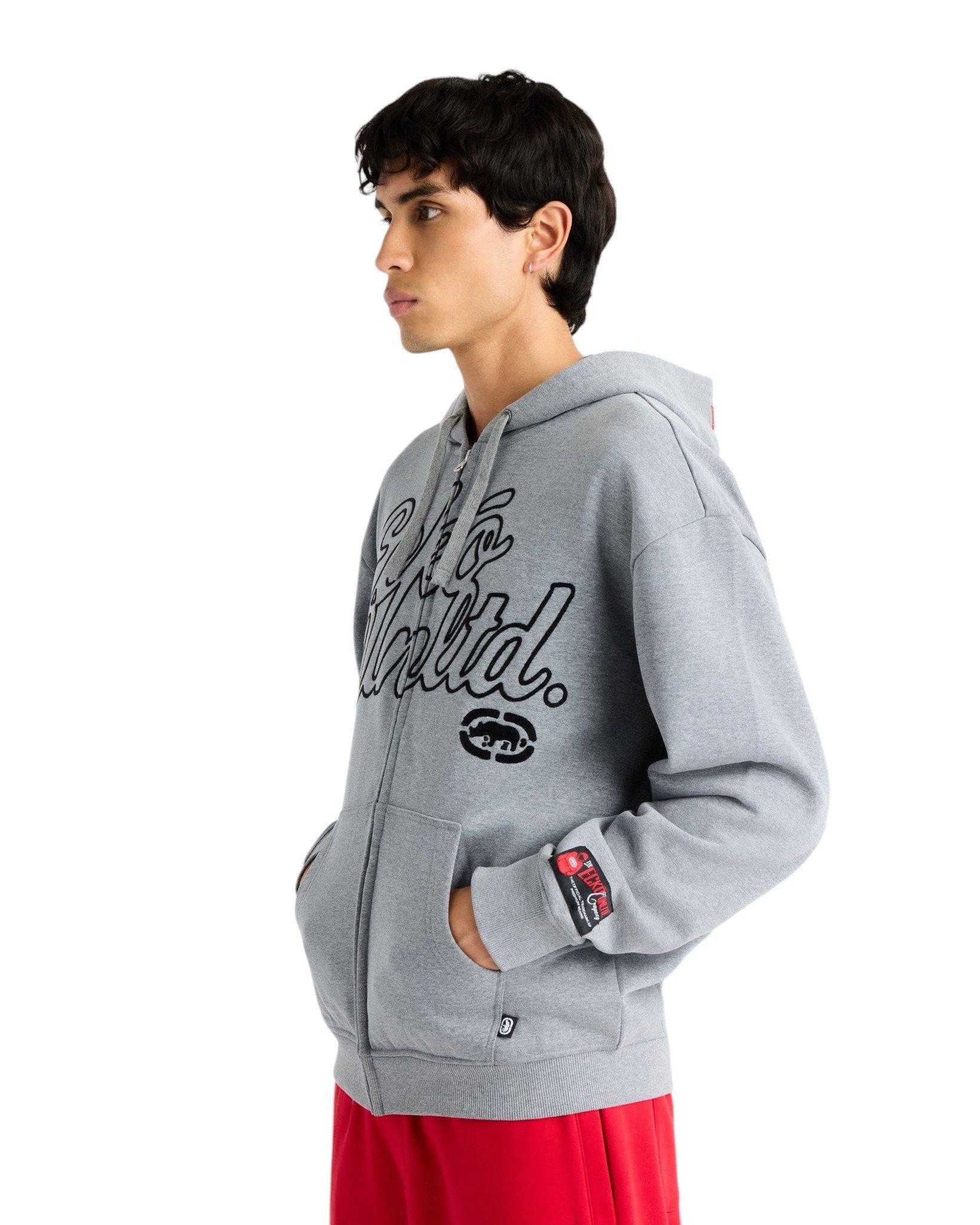 ecko unltd. Men's Linked Up Zip Jacket - Grey - GREY