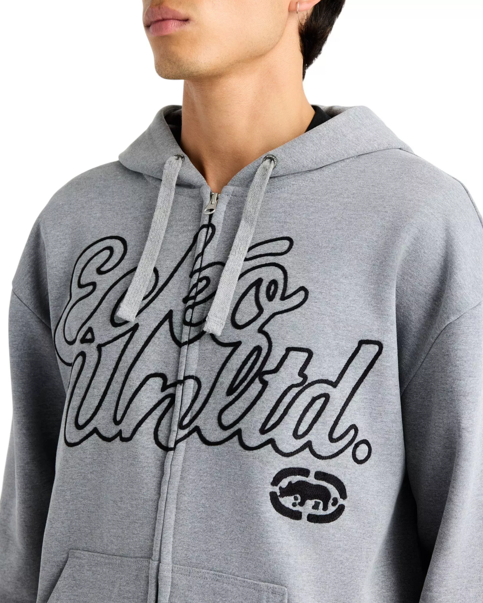 ecko unltd. Men's Linked Up Zip Jacket - Grey - GREY
