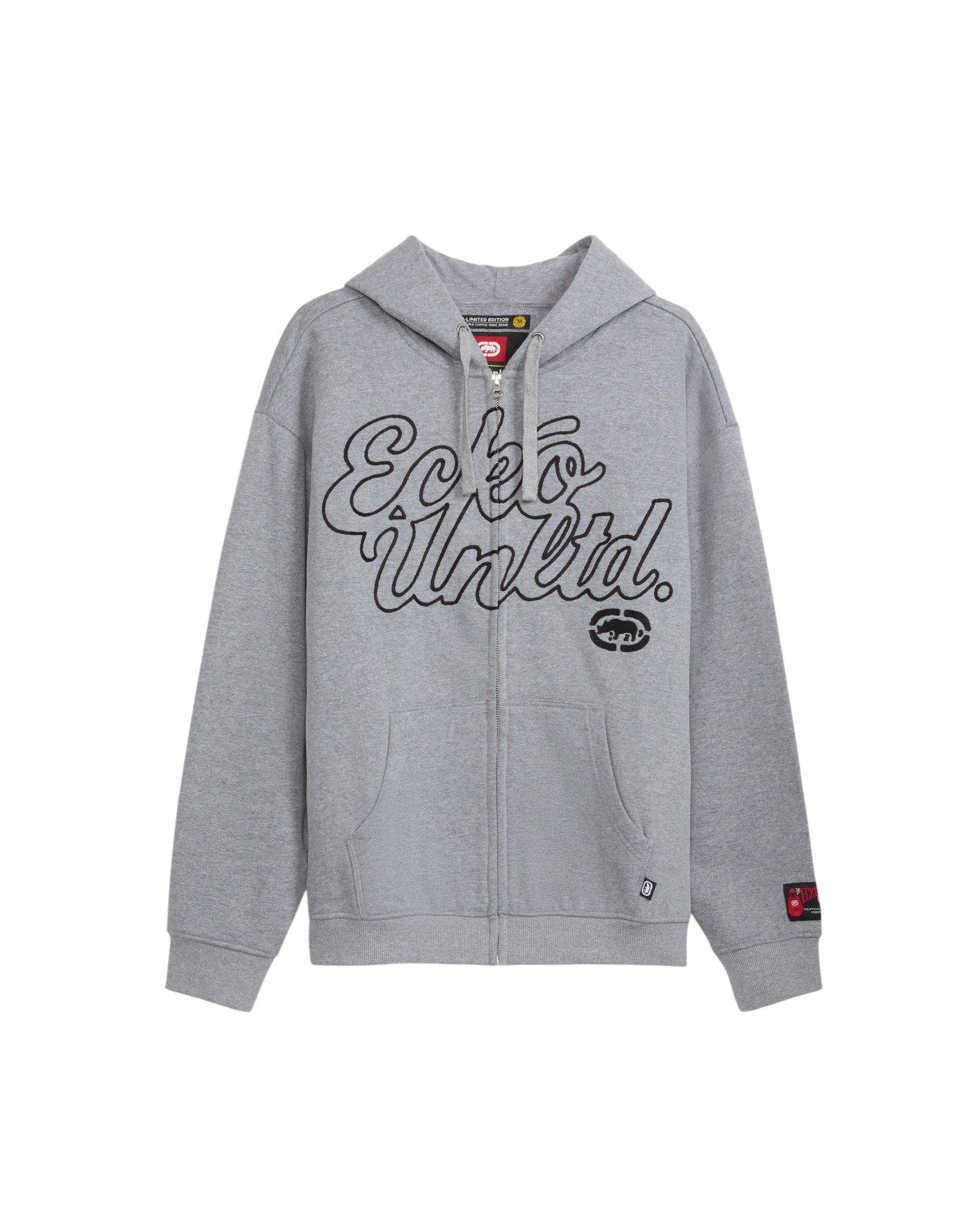 ecko unltd. Men's Linked Up Zip Jacket - Grey - GREY