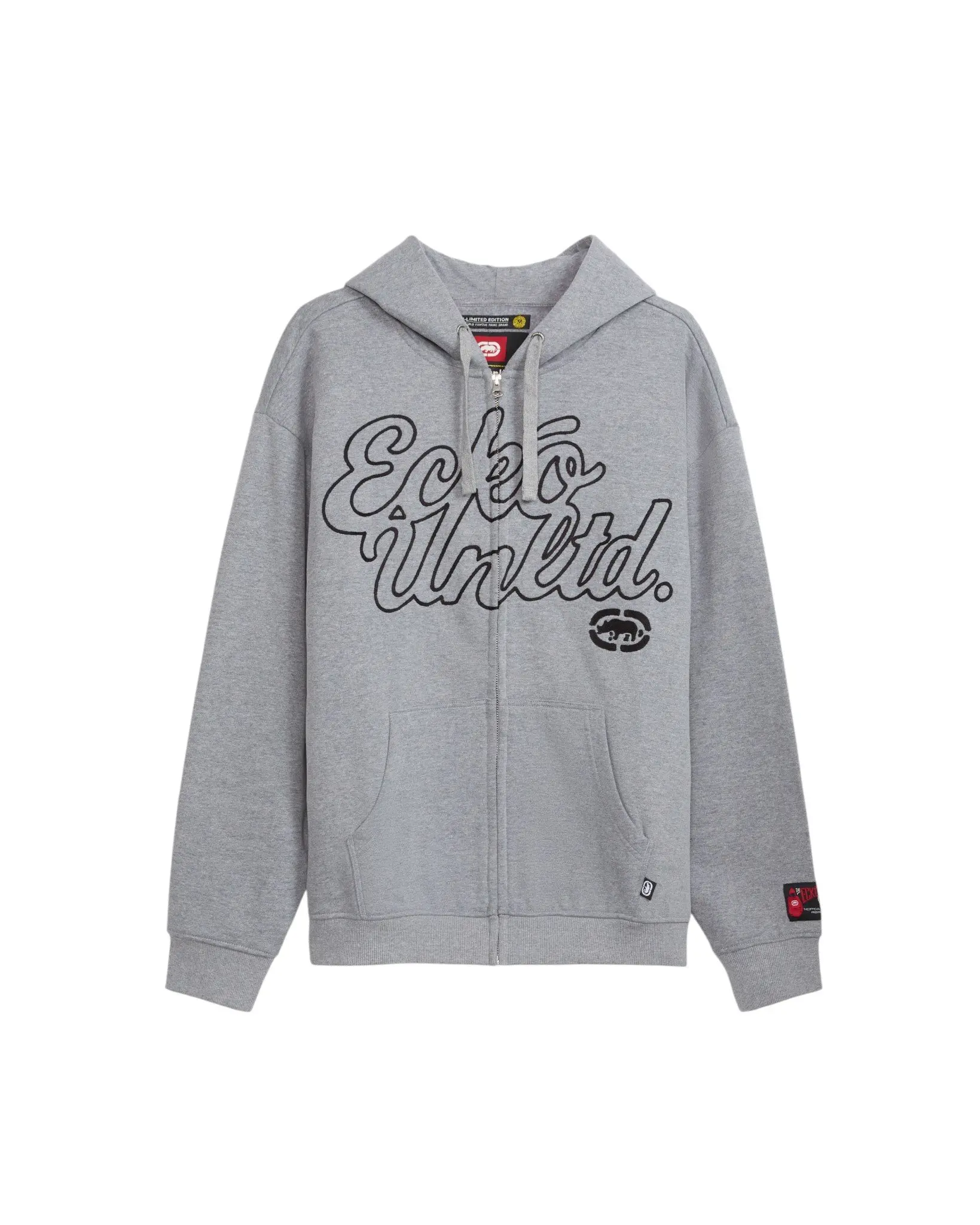 ecko unltd. Men's Linked Up Zip Jacket - Grey - GREY