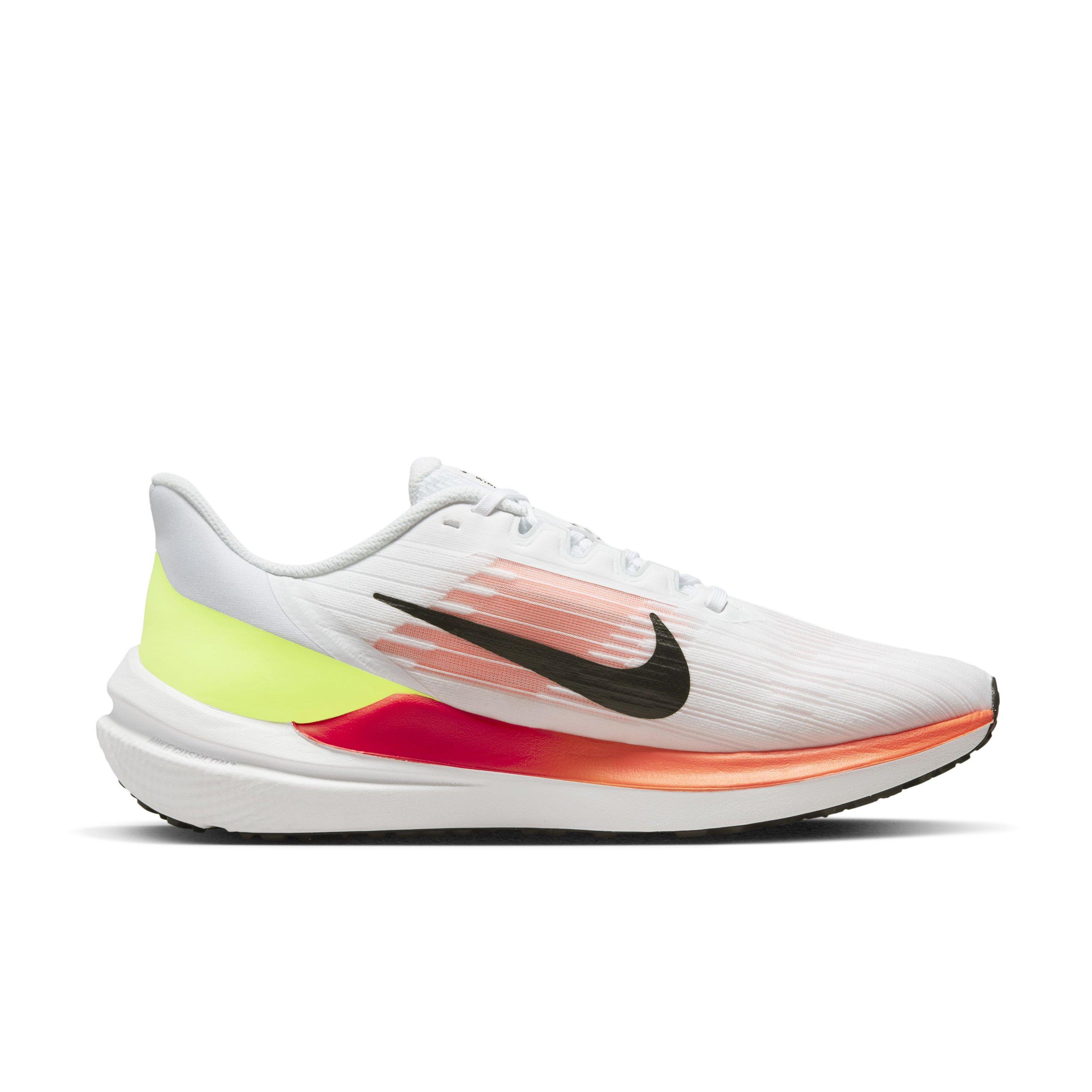 Nike Winflo 9 "White/Black/Total Orange/Bright Crimson" Men's Running Shoe - WHITE Thumbnail View 1
