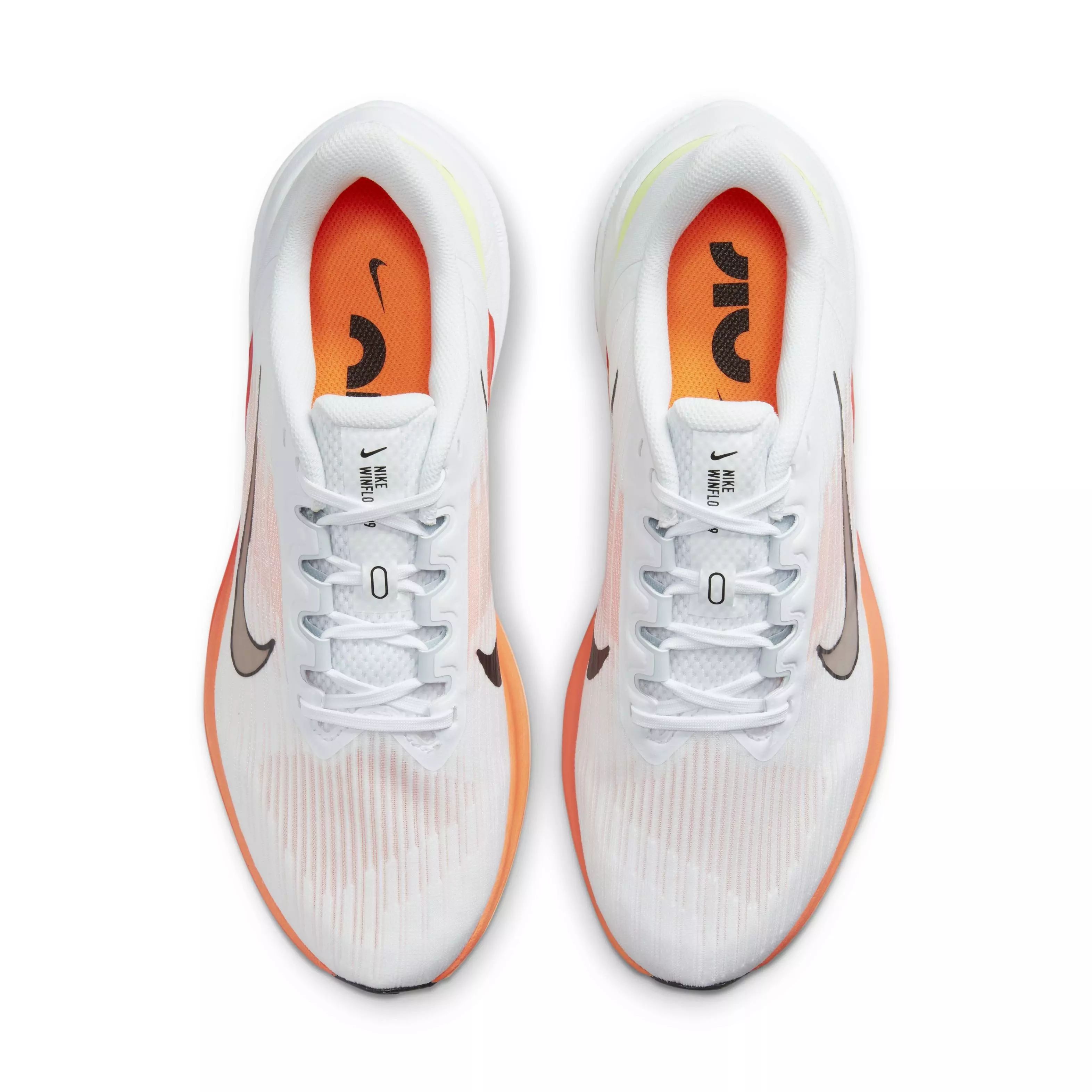 Nike Winflo 9 "White/Black/Total Orange/Bright Crimson" Men's Running Shoe - WHITE