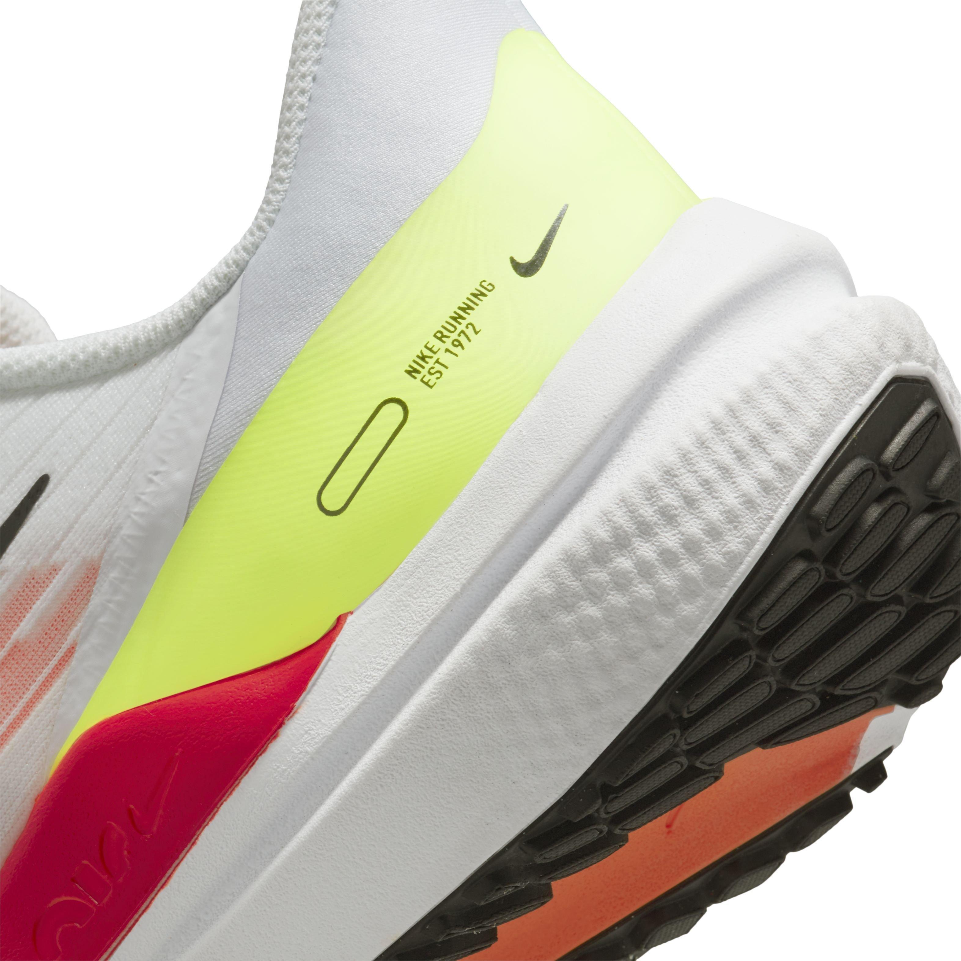 Nike Winflo 9 "White/Black/Total Orange/Bright Crimson" Men's Running Shoe - WHITE Thumbnail View 8