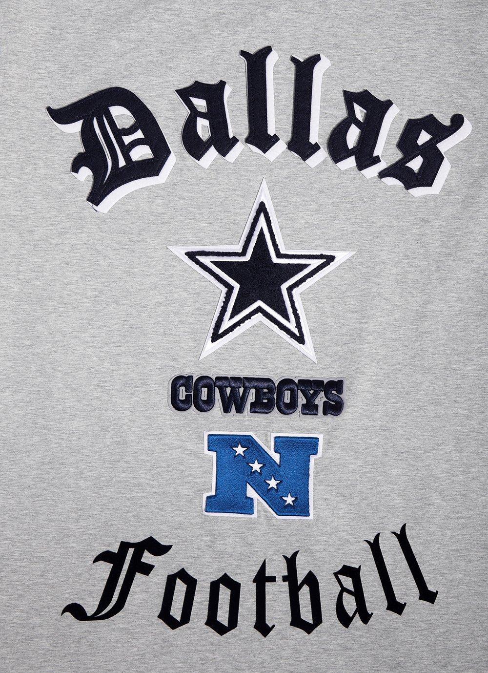 Pro Standard Men's NFL Dallas Cowboys Old English Tee - Grey - GREY Thumbnail View 5