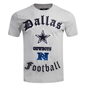 Pro Standard Men's NFL Dallas Cowboys Old English Tee -Grey