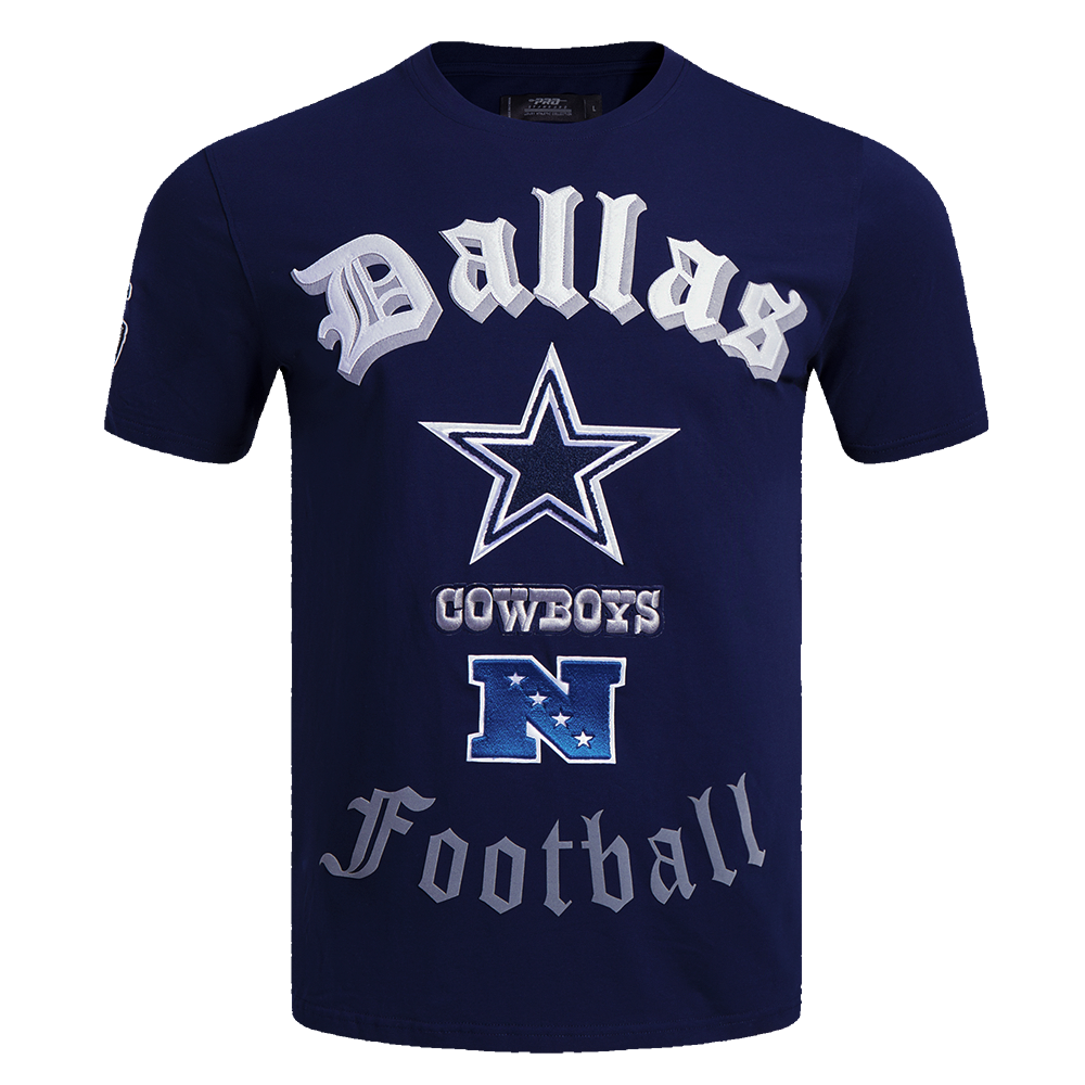 Pro Standard Men's NFL Dallas Cowboys Old English Tee - Navy - NAVY Thumbnail View 1