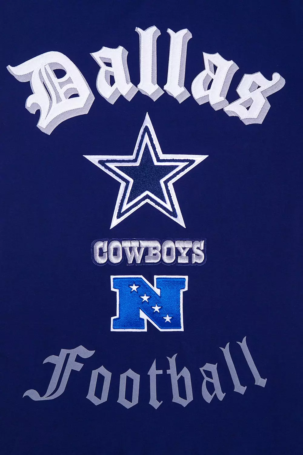 Pro Standard Men's NFL Dallas Cowboys Old English Tee -Navy - NAVY
