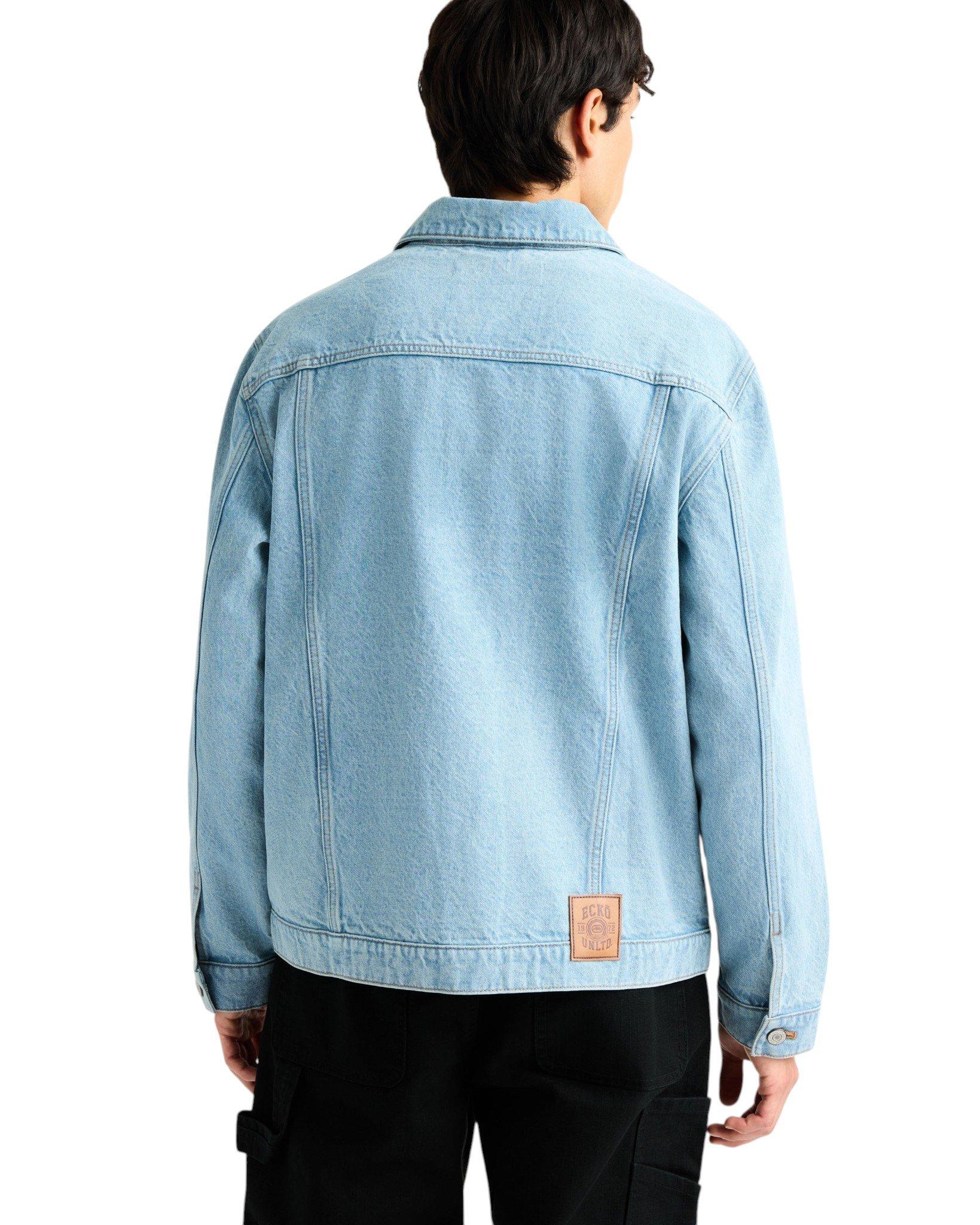 ecko unltd. Men's Lakewood Lt Blue Wash Denim Jacket - LT BLUE