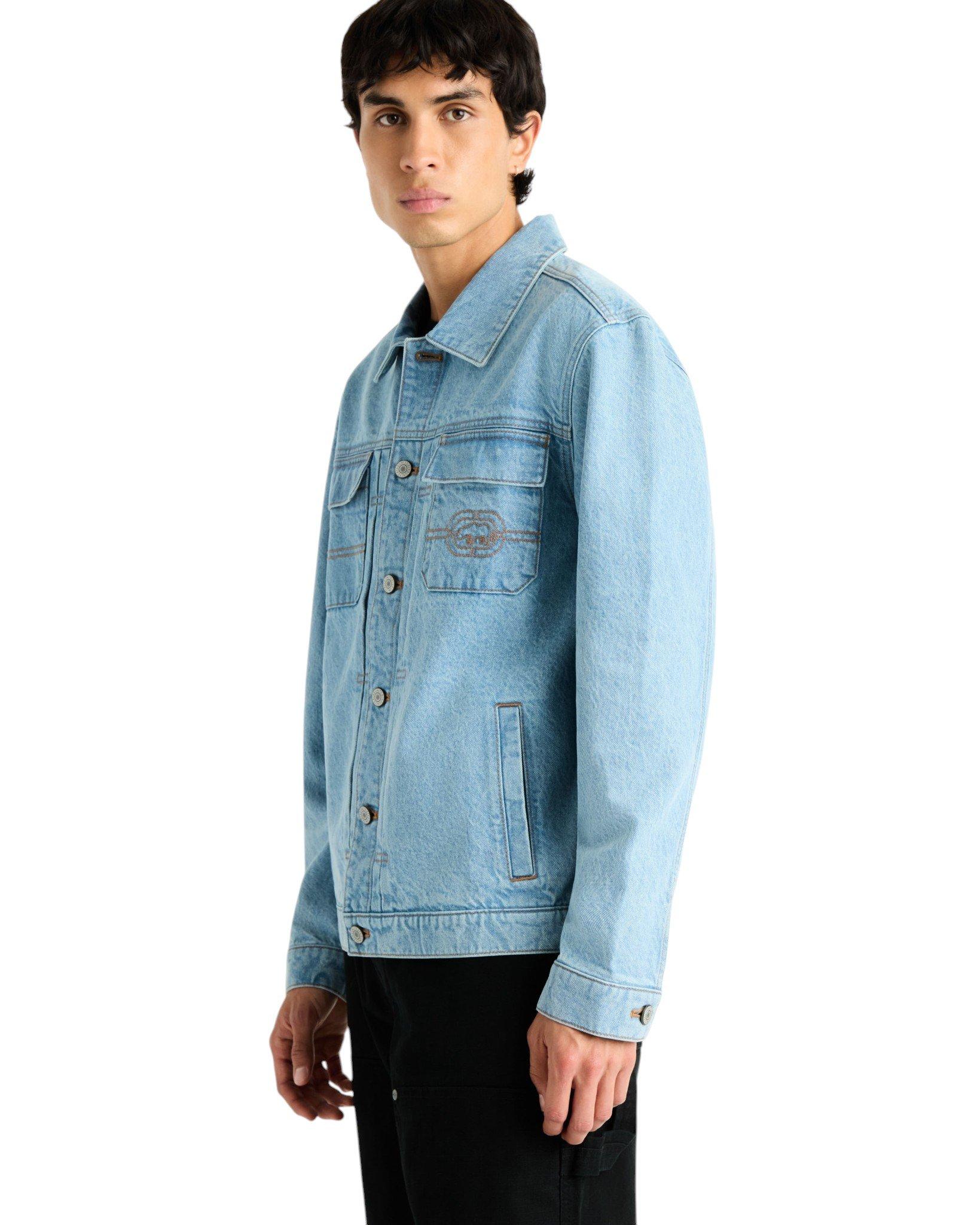 ecko unltd. Men's Lakewood Lt Blue Wash Denim Jacket - LT BLUE