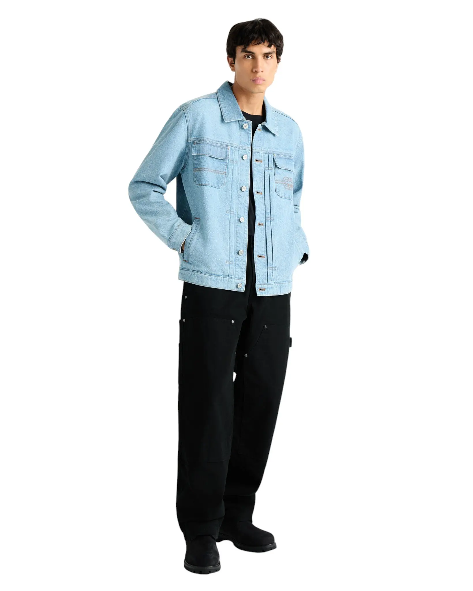ecko unltd. Men's Lakewood Lt Blue Wash Denim Jacket - LT BLUE