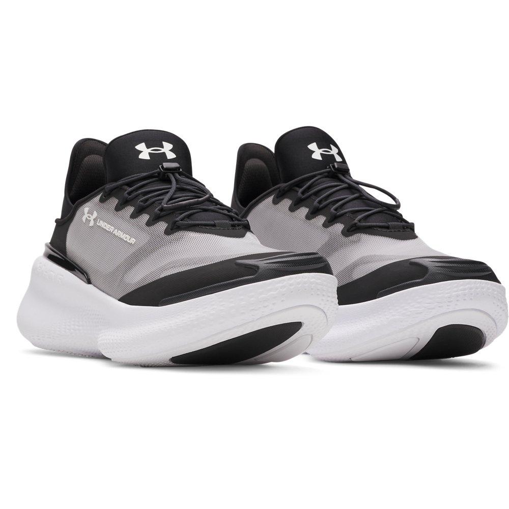 Under Armour Nova "Black/White/White" Unisex Running Shoe - BLACK/WHITE/WHITE Thumbnail View 3