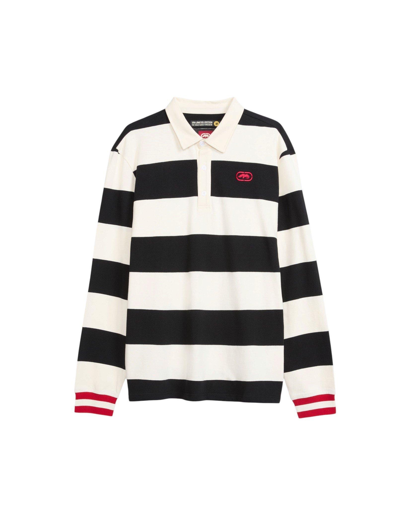 ecko unltd. Men's Crash Out Rugby - Black - BLACK