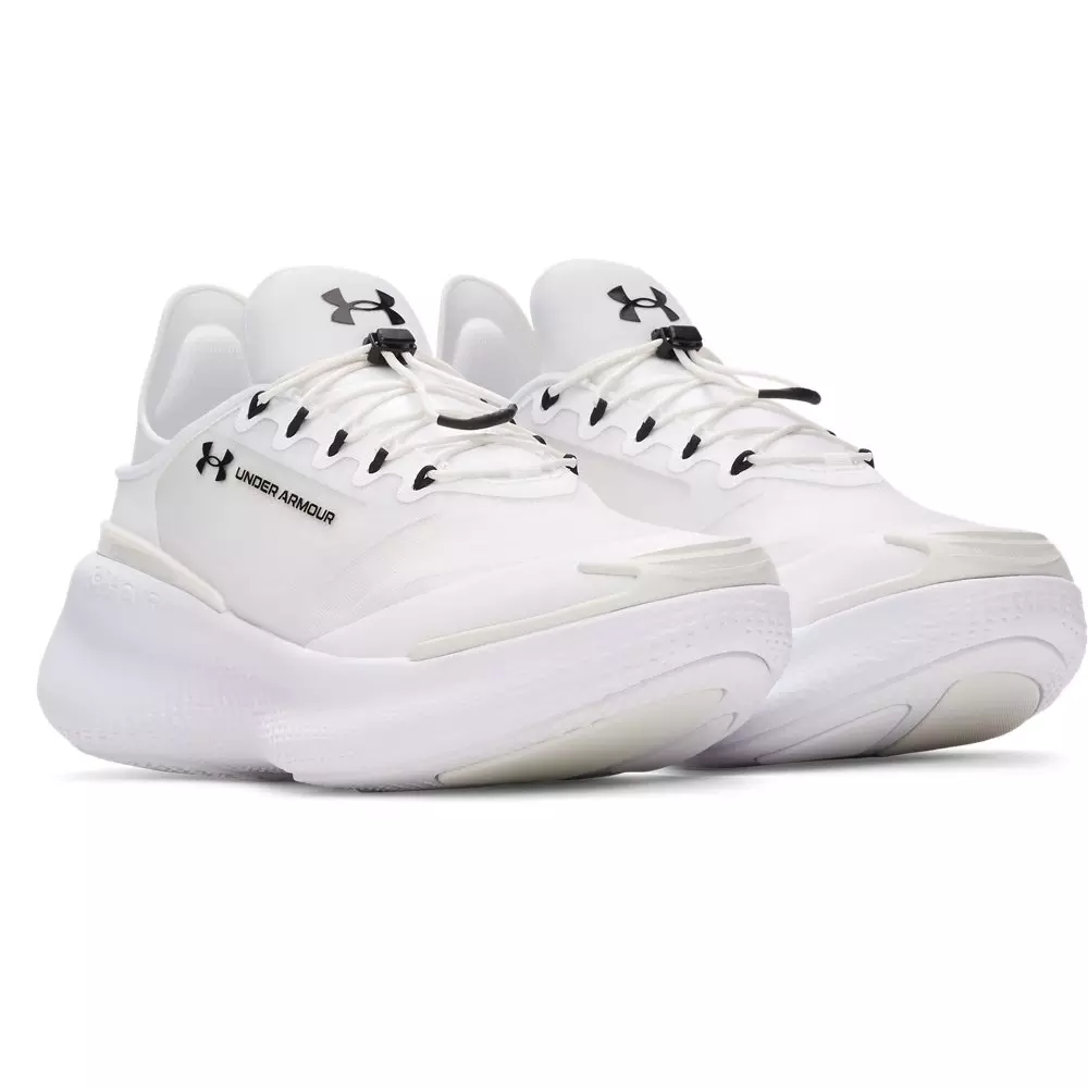 Under Armour Nova "White/White Quartz Black" Unisex Running Shoe - WHITE/WHITE QUARTZ/BLACK