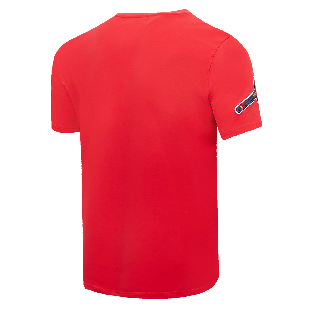 Pro Standard Men's MLB Atlanta Braves Old English Tee -Red - RED Thumbnail View 4
