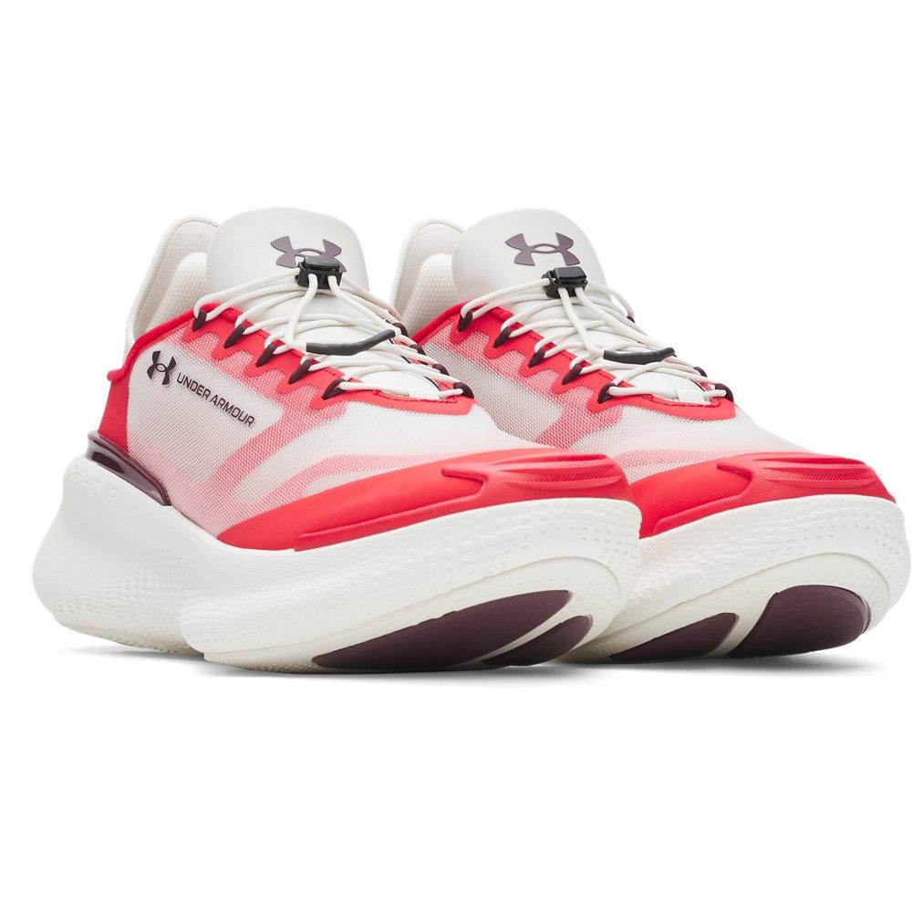 Under Armour Nova "Summit White/Red/Dark Maroon" Unisex Running Shoe - WHITE/RED/DK MAROON Thumbnail View 3